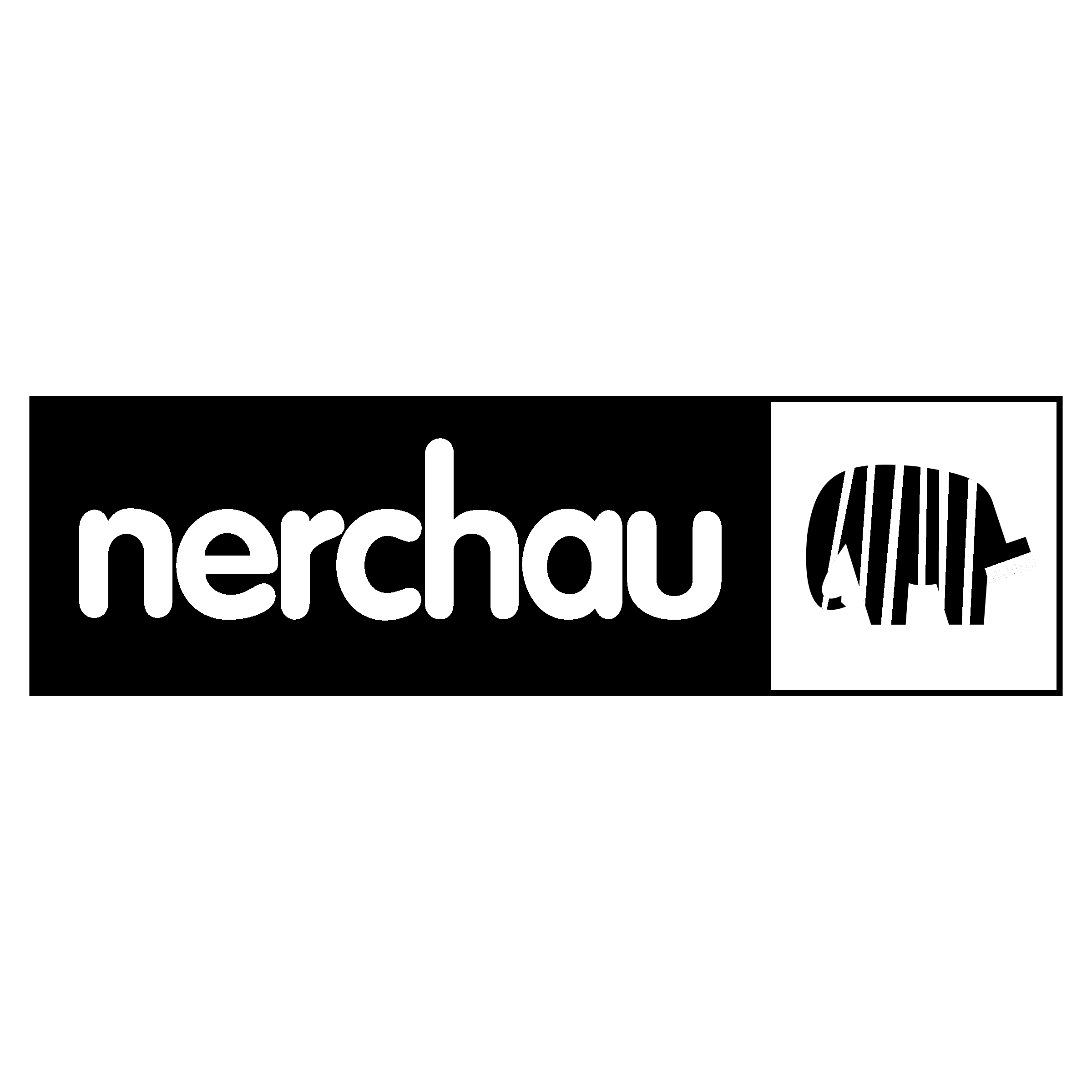 Nerchau Logo black and white