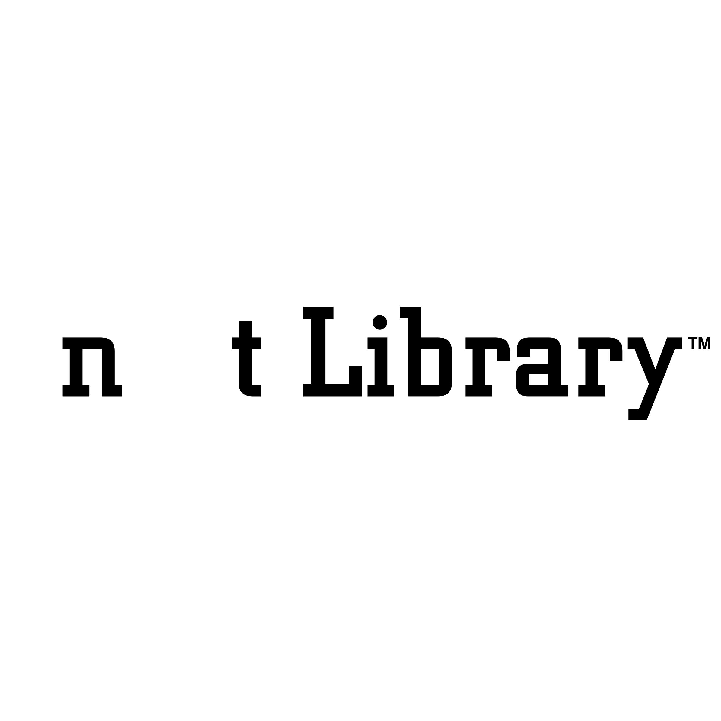 netLibrary Logo black and white