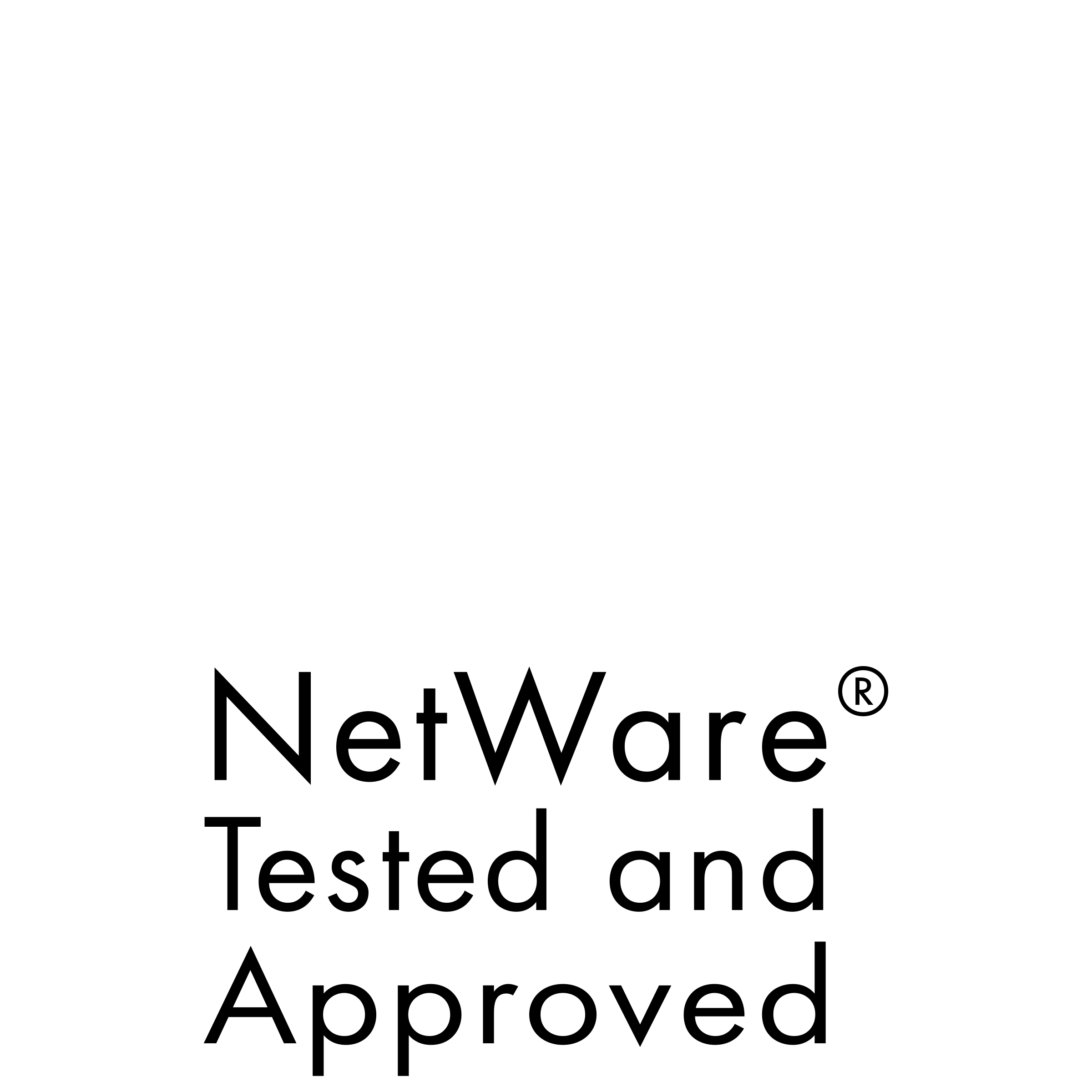 Netware YES Logo black and white