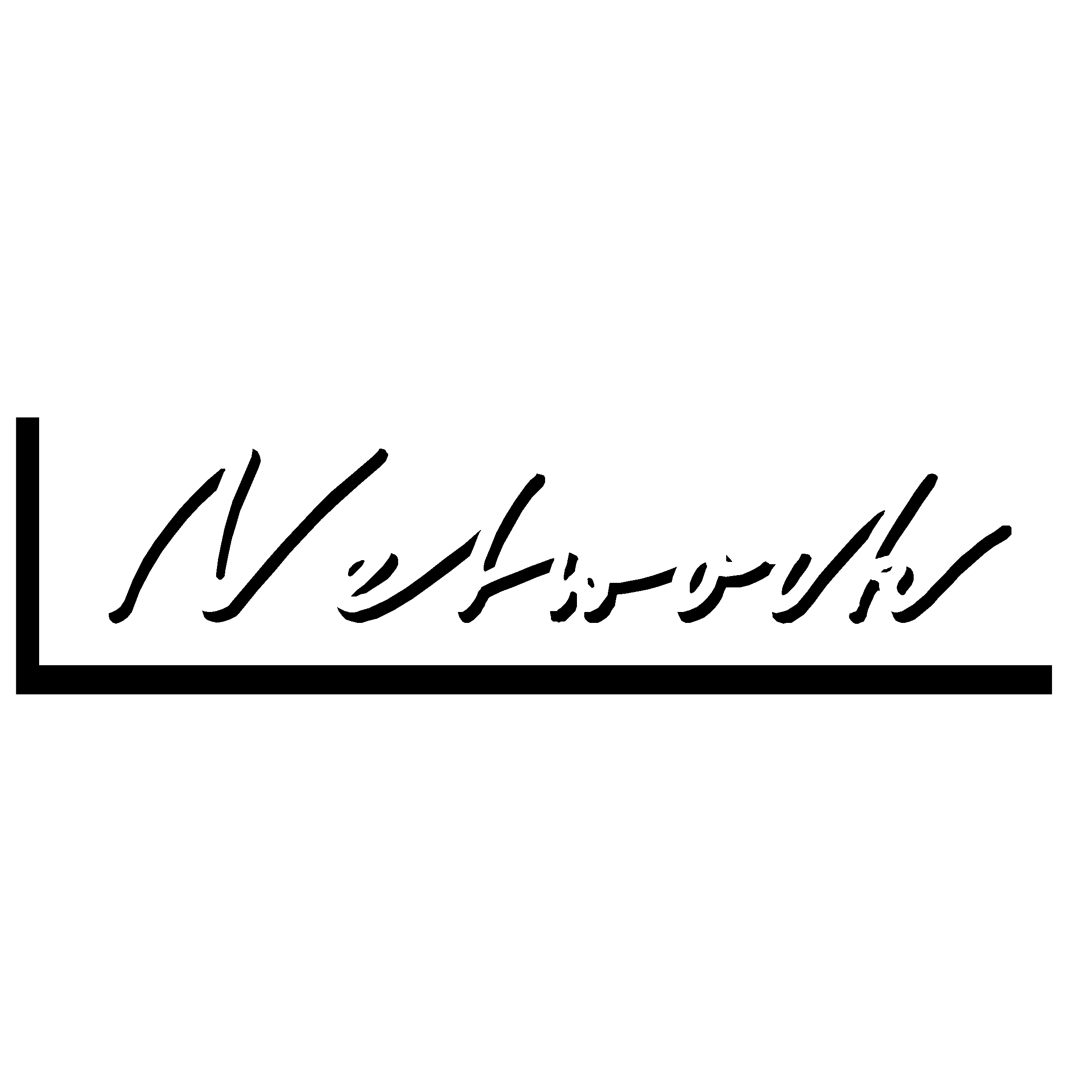 Network Logo black and white