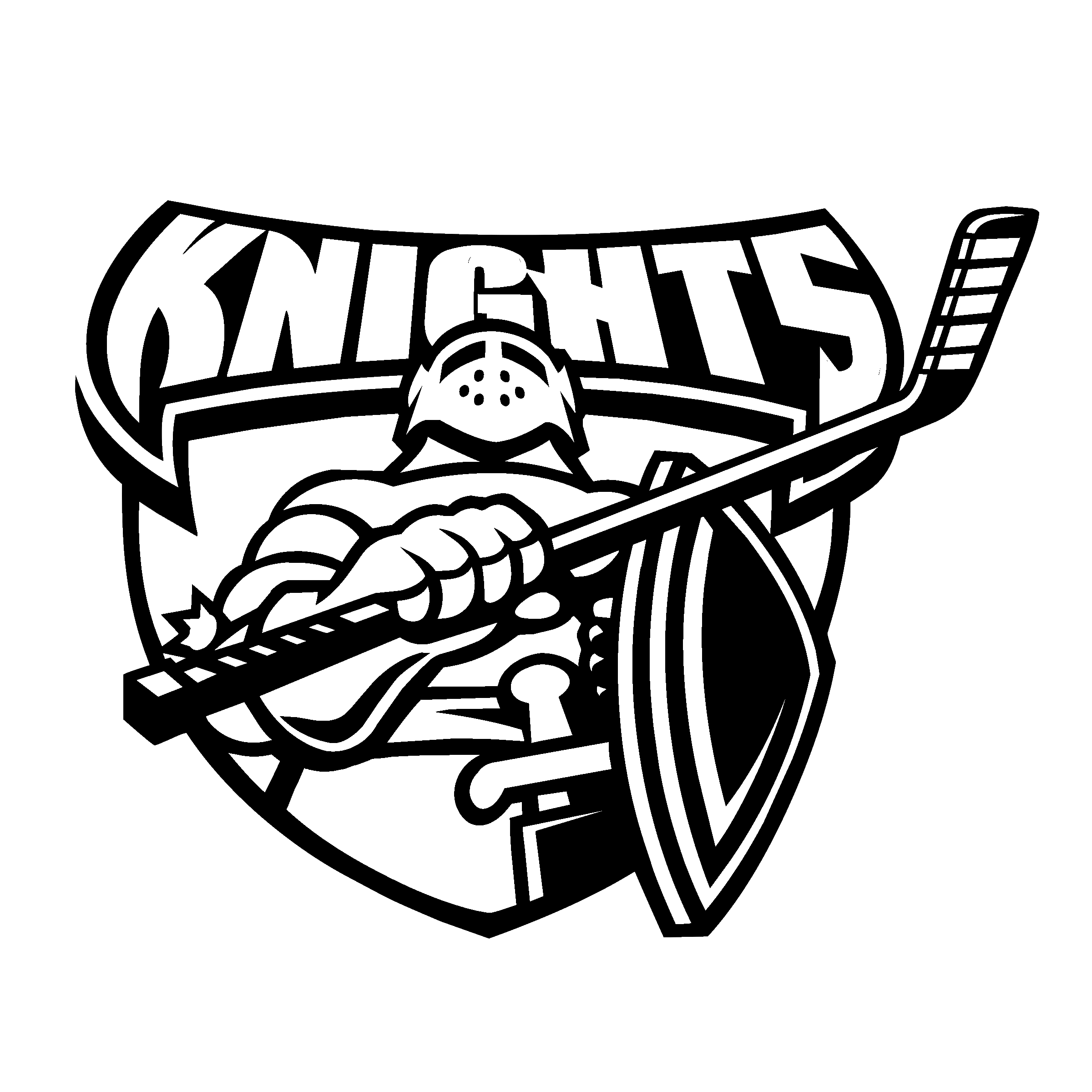 New Haven Knights Logo black and white