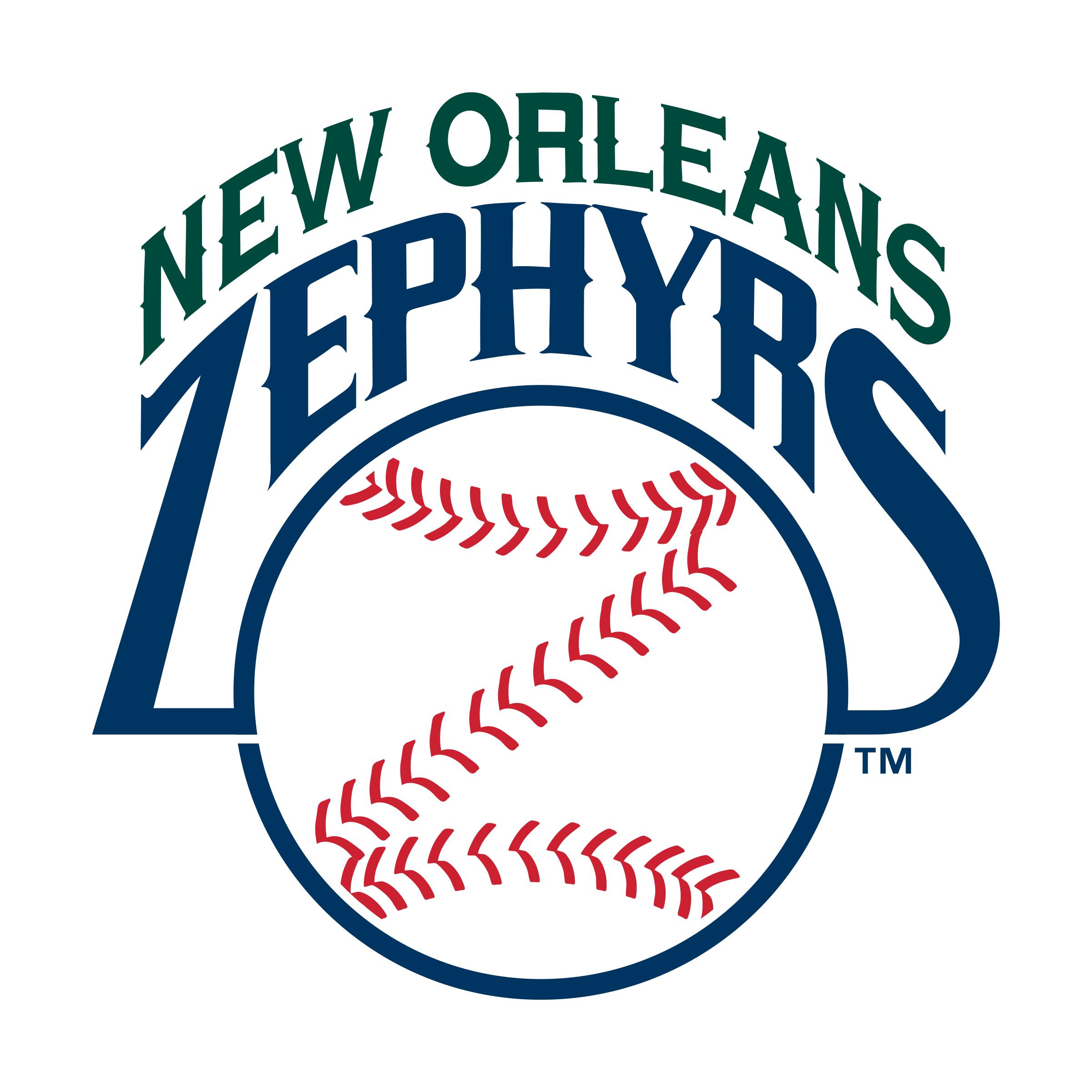 New Orleans Zephyrs Logo png transparent
