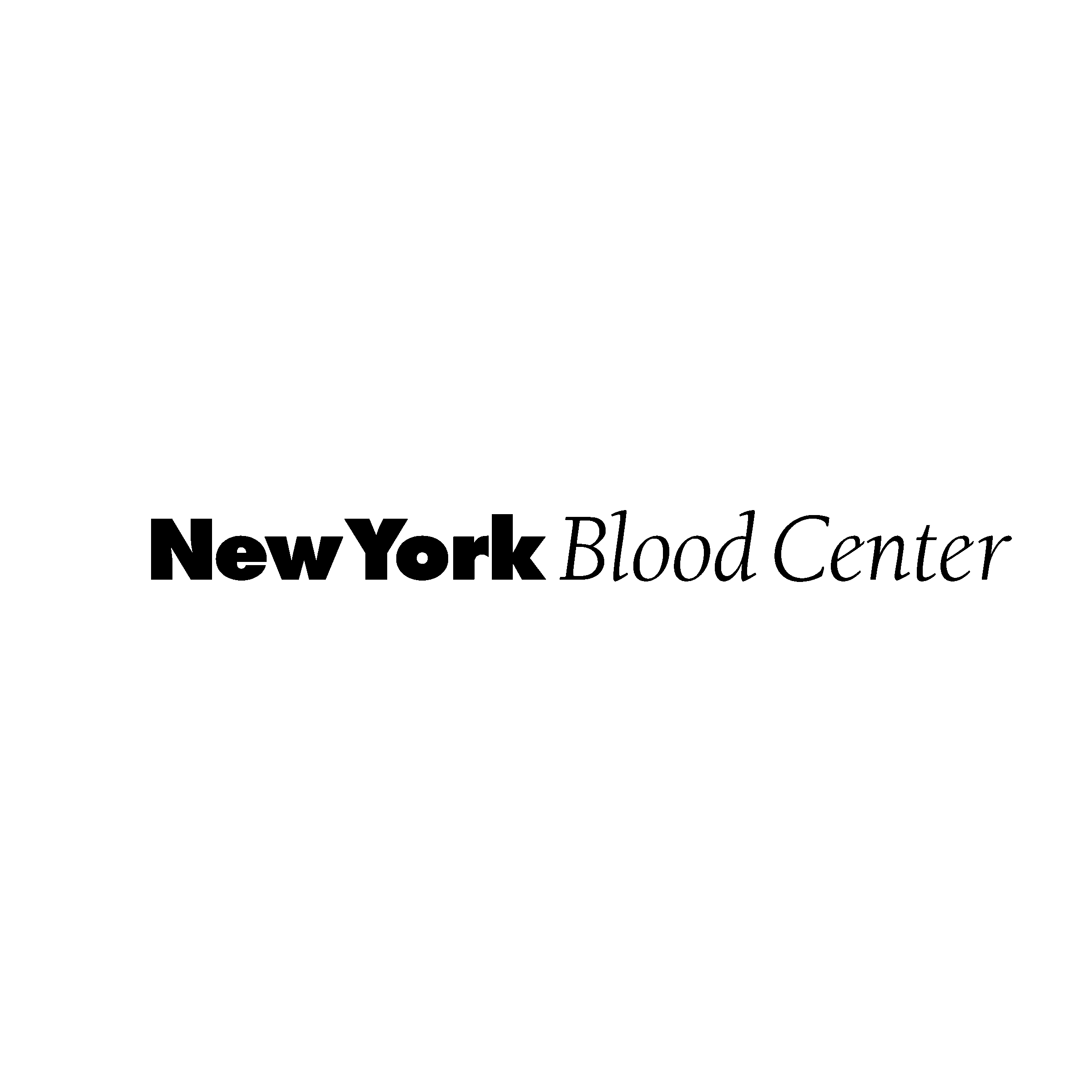 New York Blood Center Logo black and white