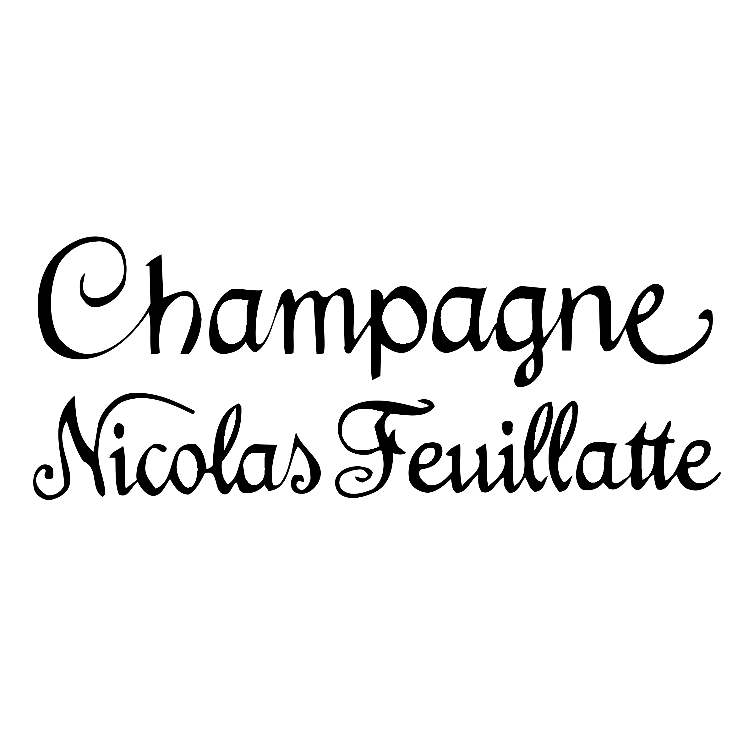 Nicolas Feuillatte Logo black and white