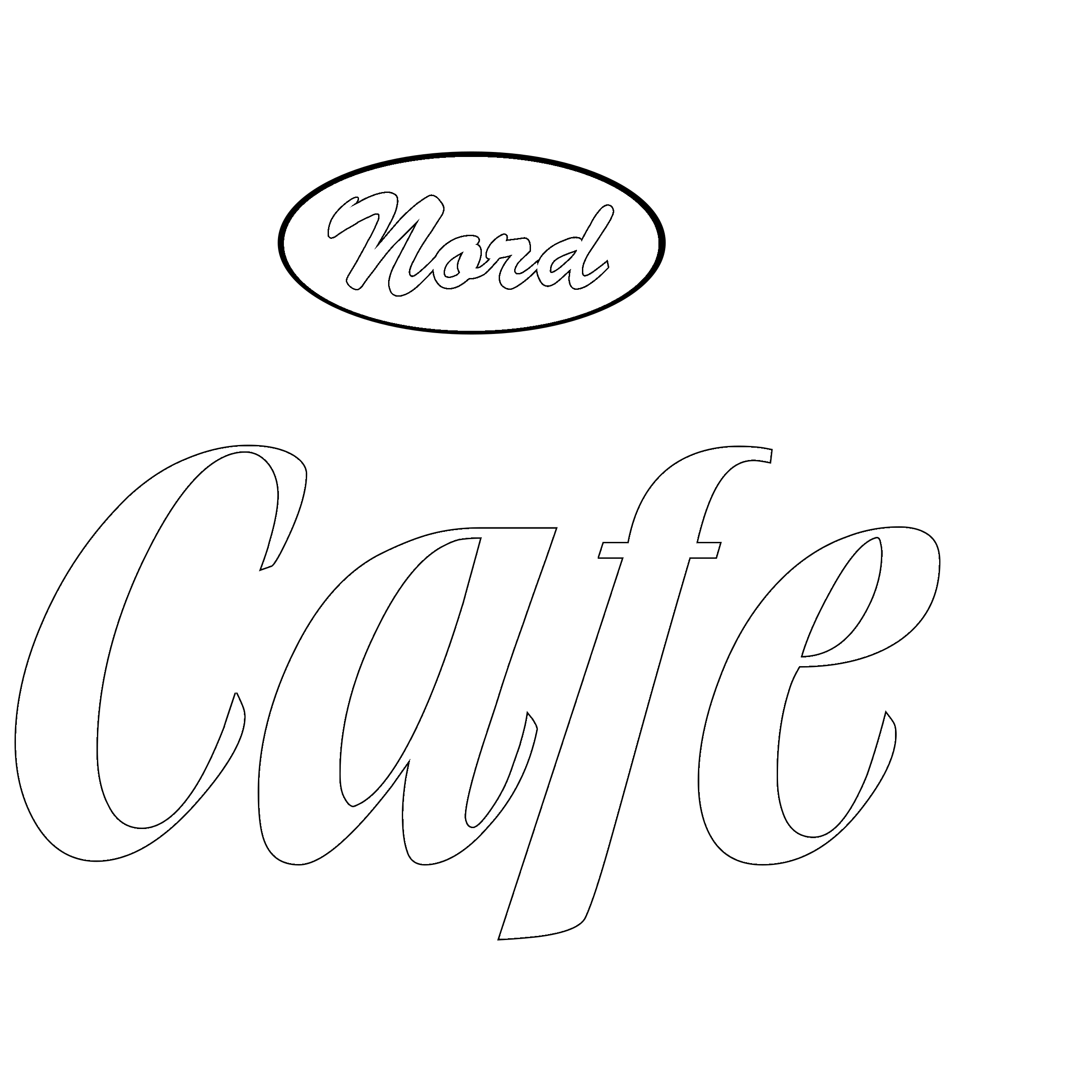 Nord Cafe Logo black and white
