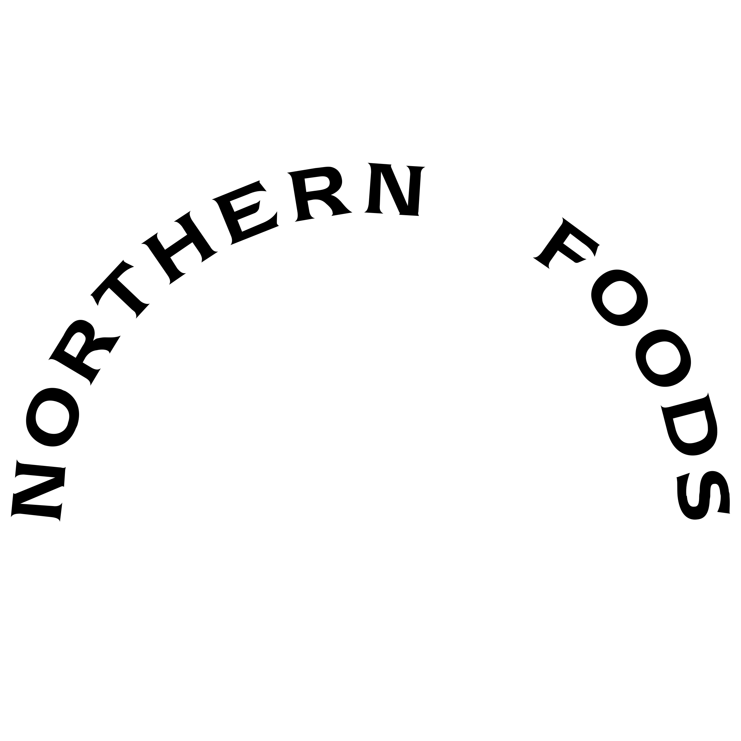 Northern Foods Logo black and white