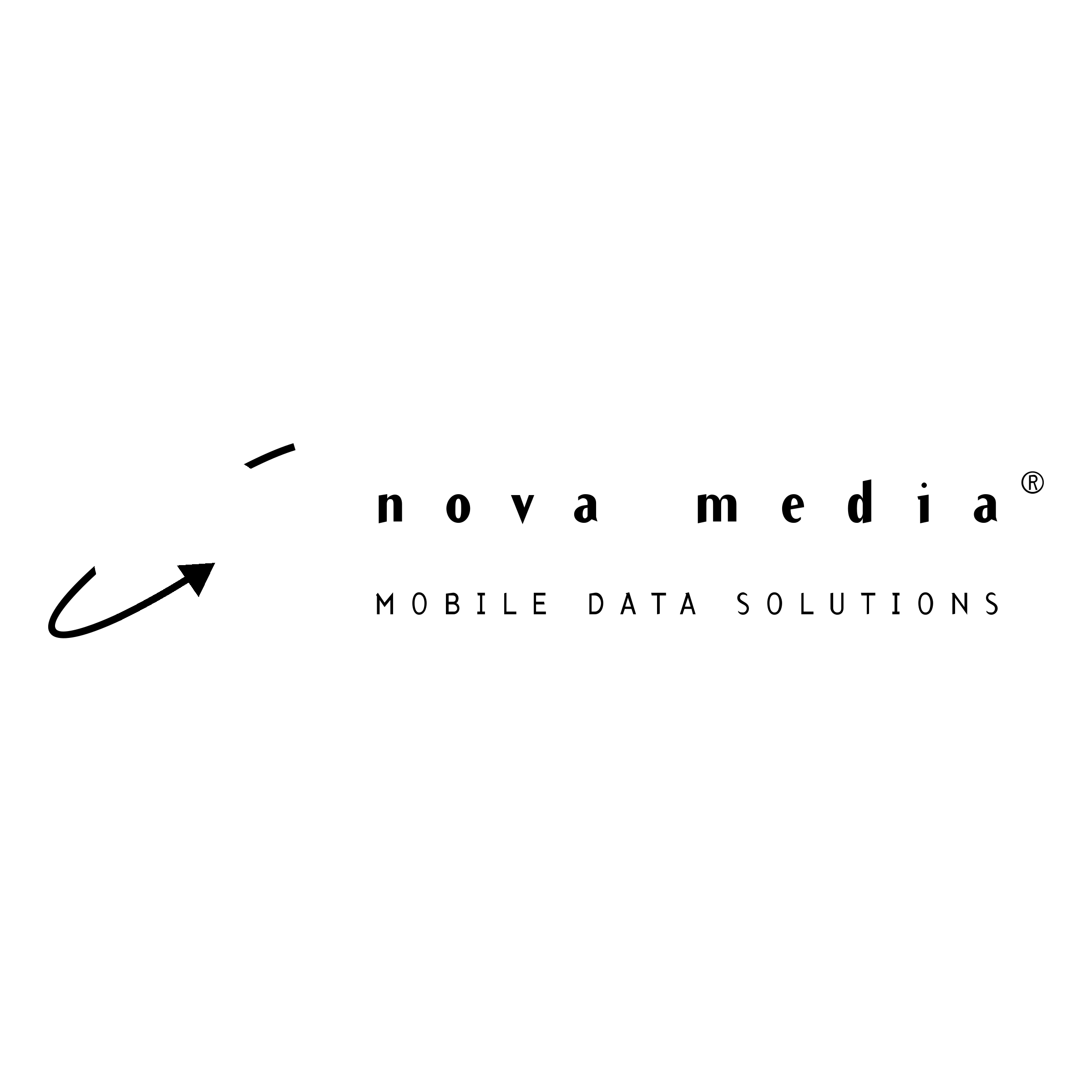 Nova Media Logo black and white