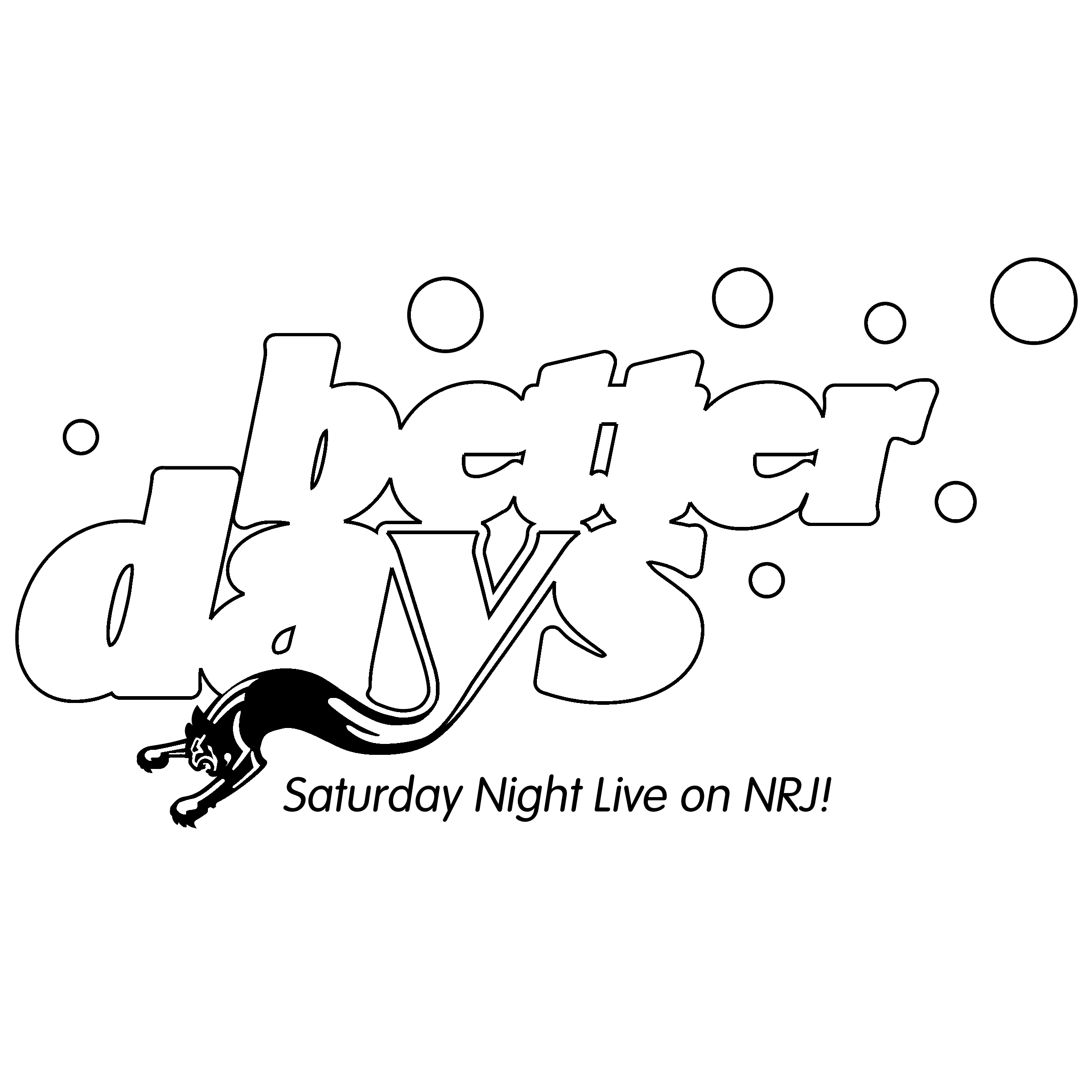 NRJ Better Days Logo black and white