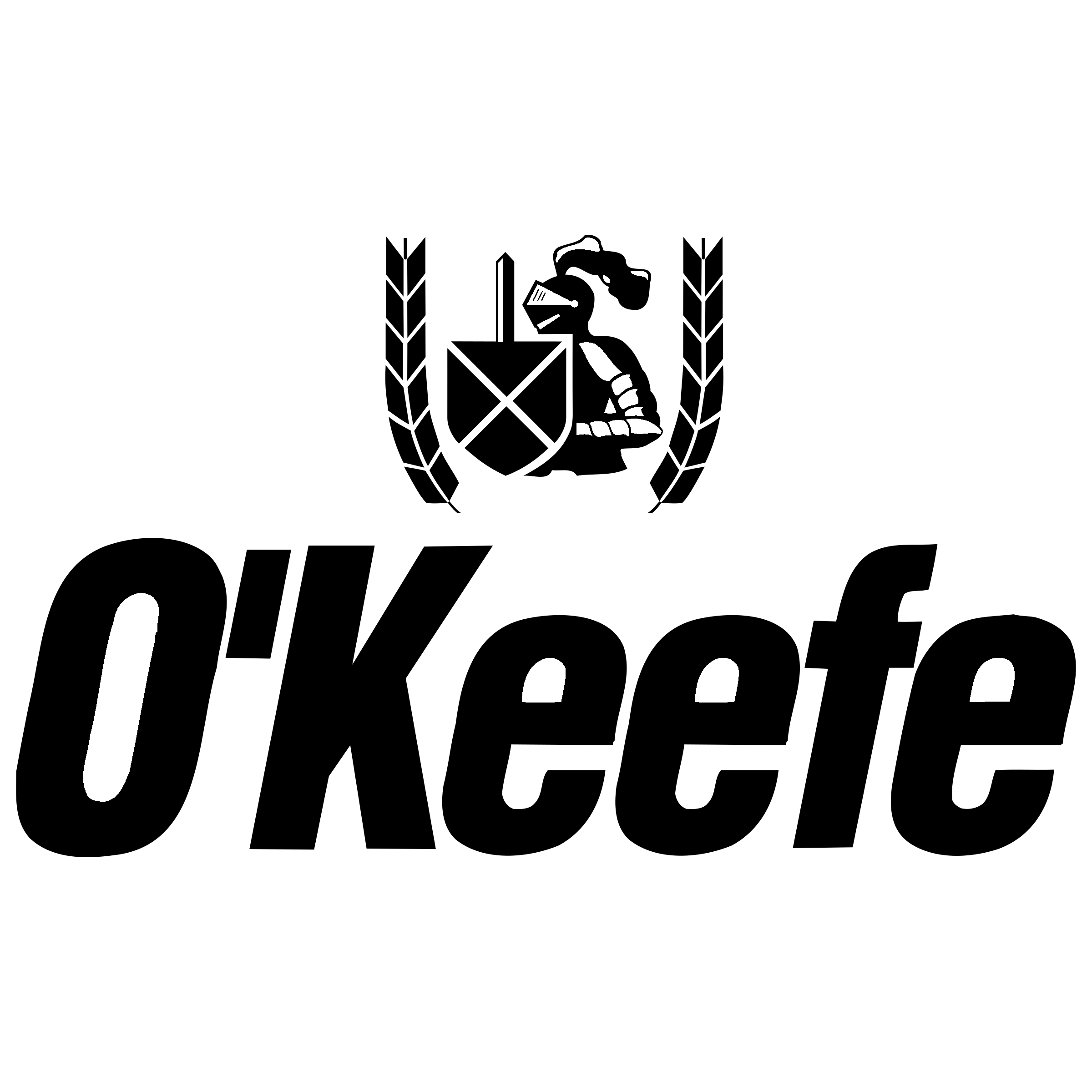 O'Keefe Logo black and white