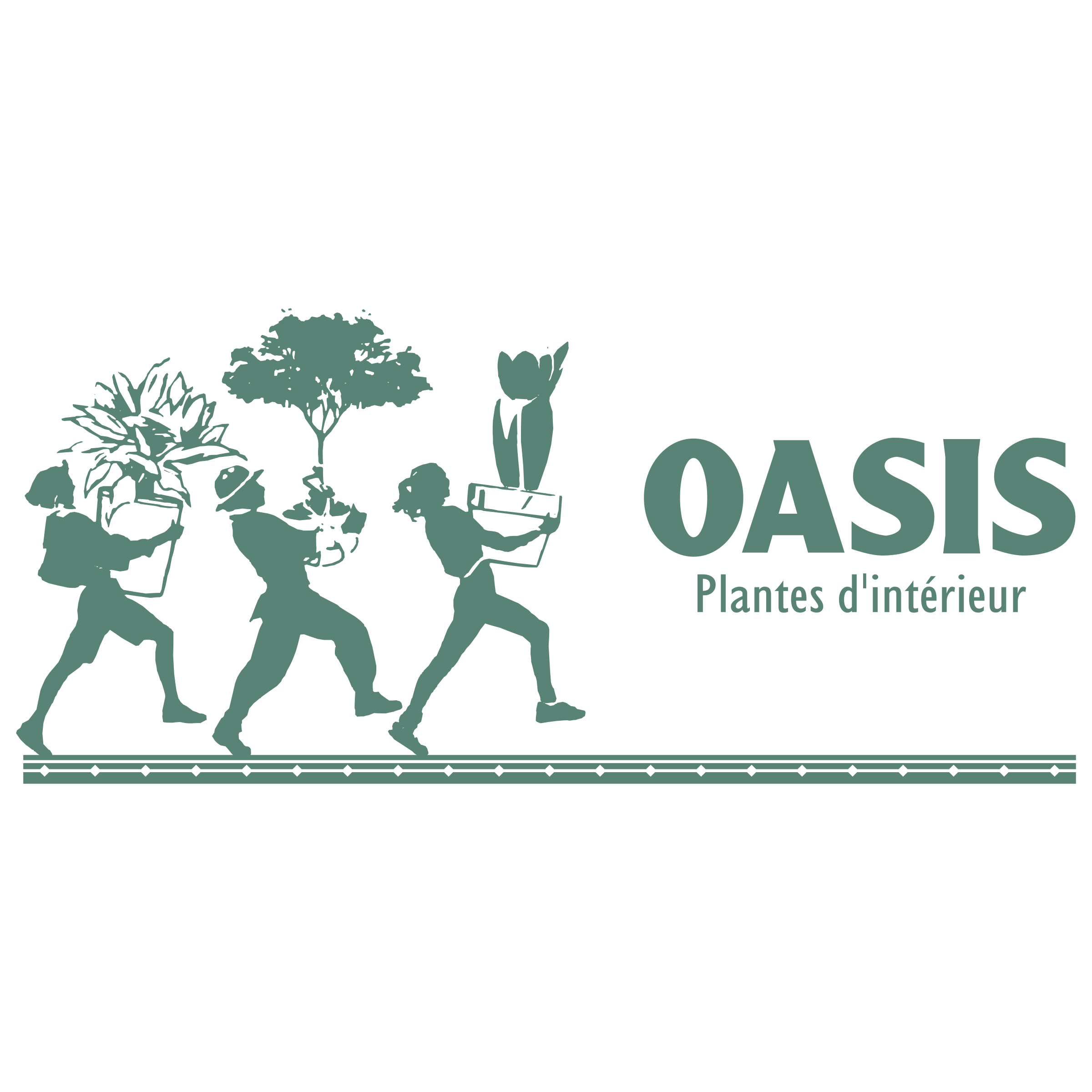 Oasis Plantes interieur Logo PNG Transparent & SVG Vector Freebie Supply