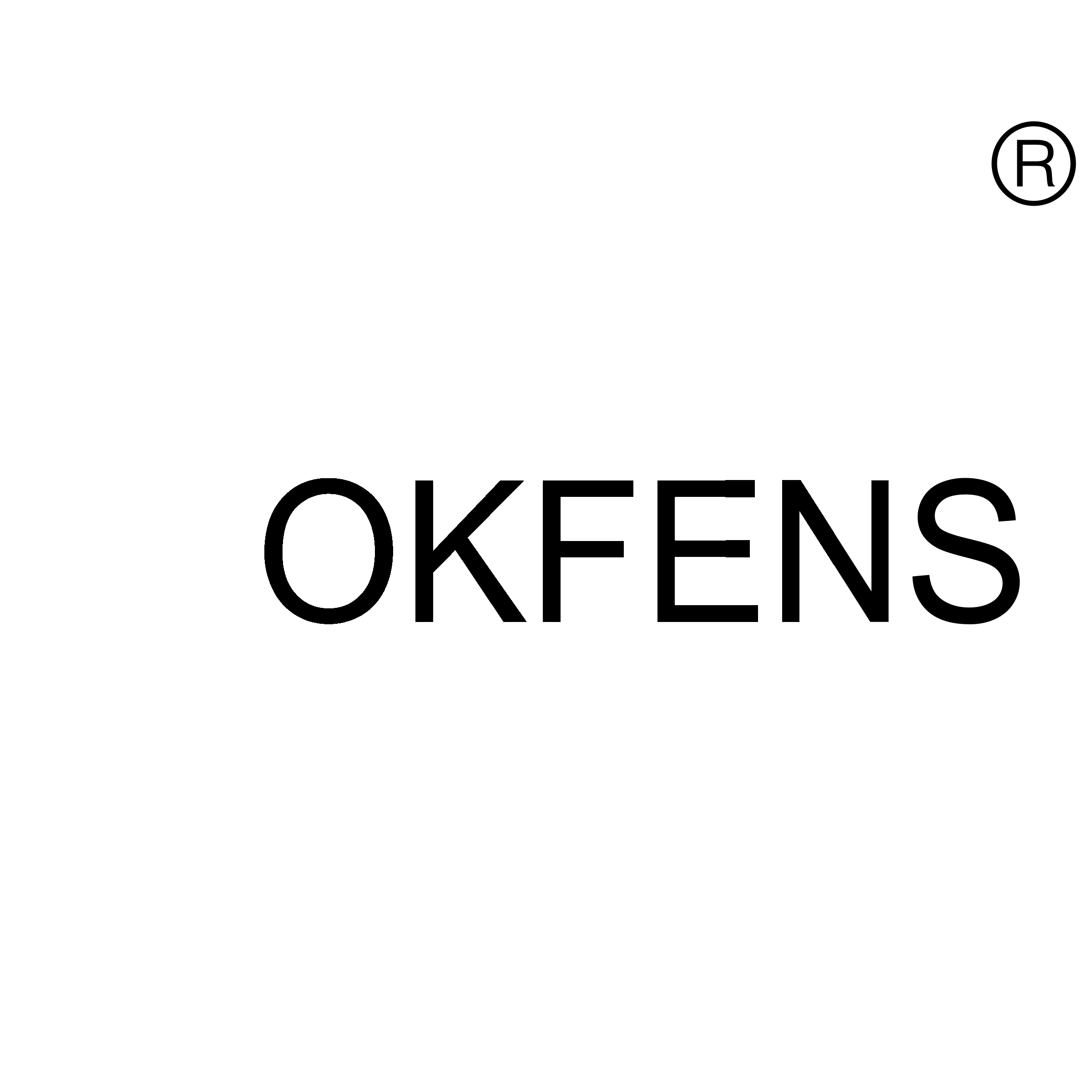 Okfens Logo black and white