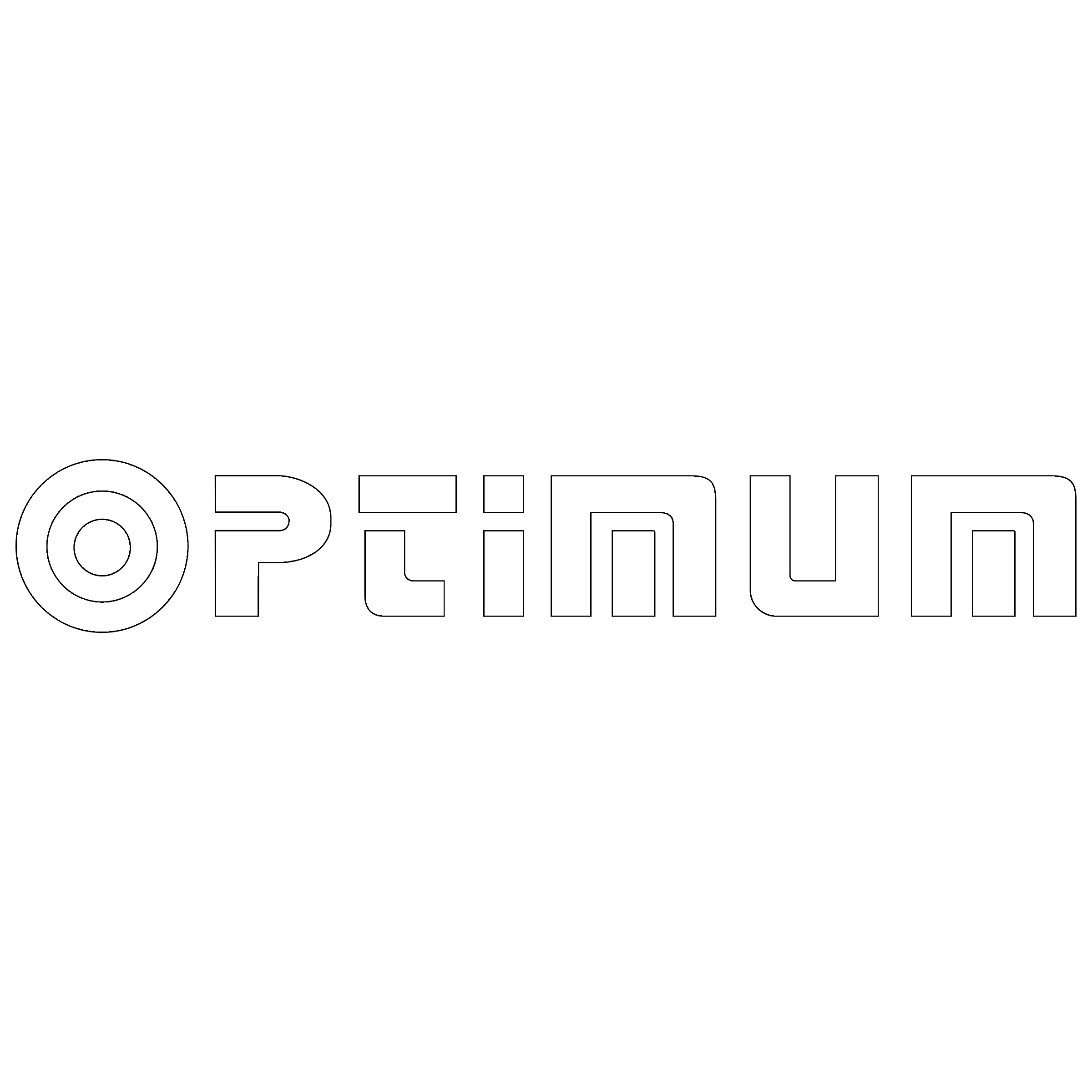 Optimum Logo black and white