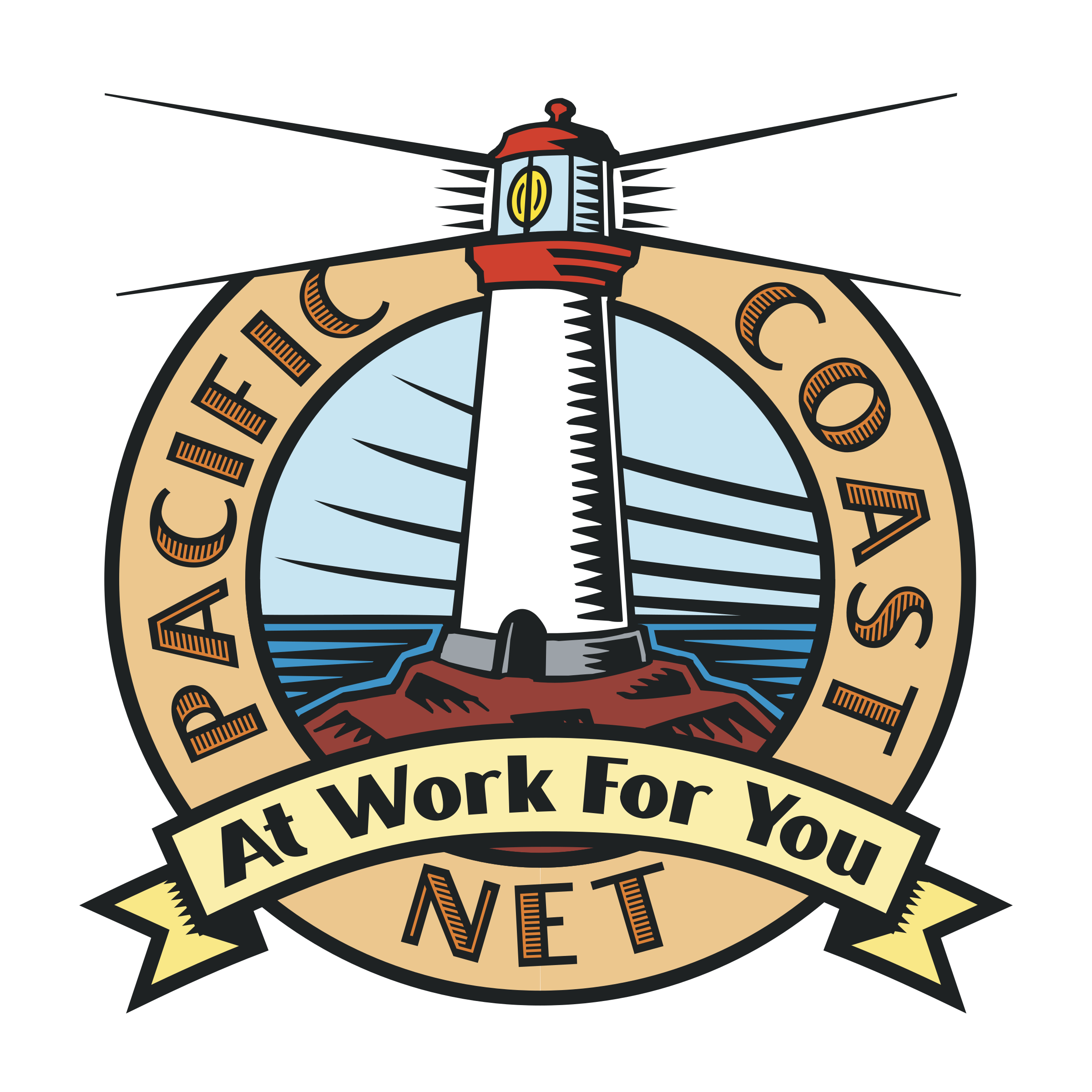 Pacific Coast Net Logo PNG Transparent & SVG Vector Freebie Supply