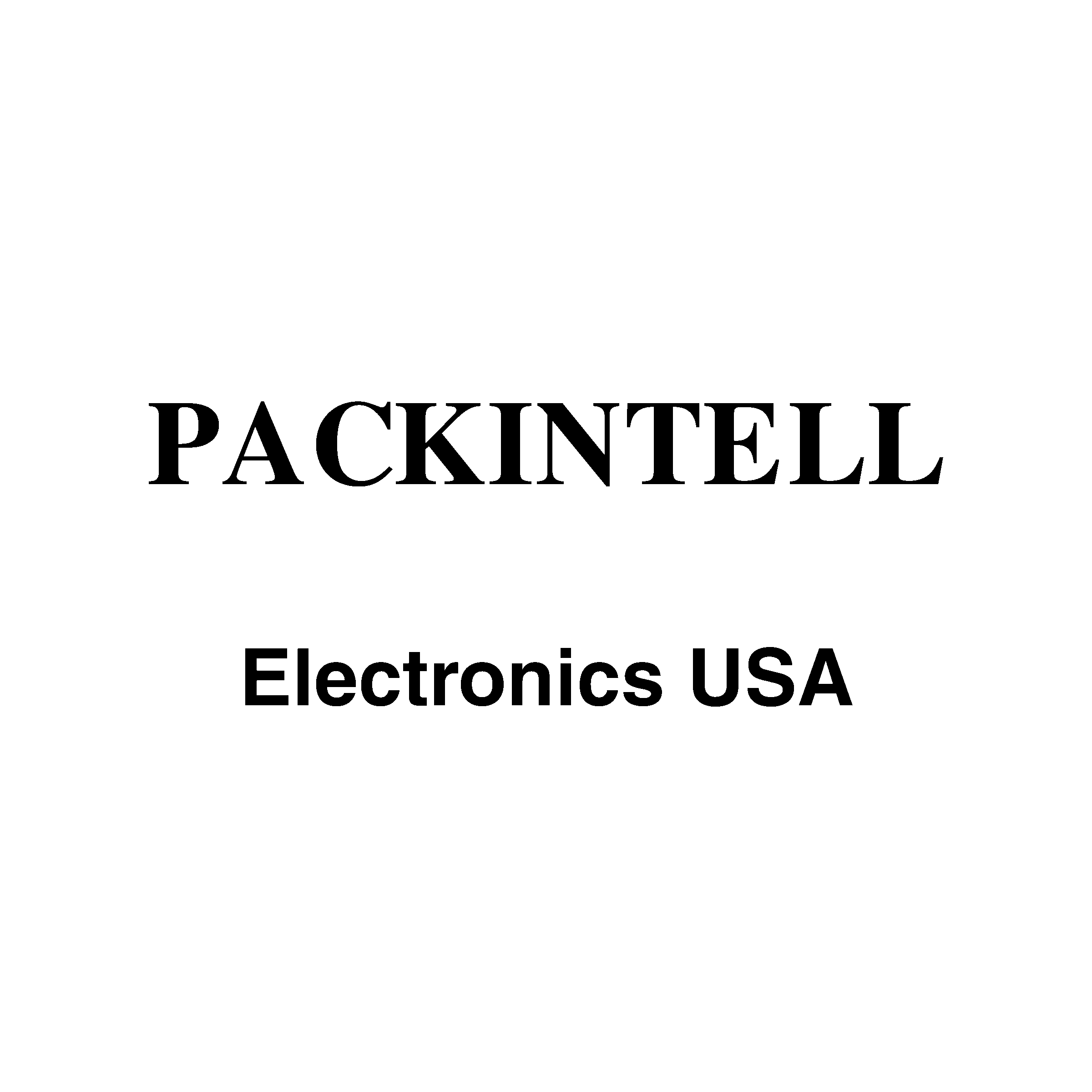 Packintell Logo black and white