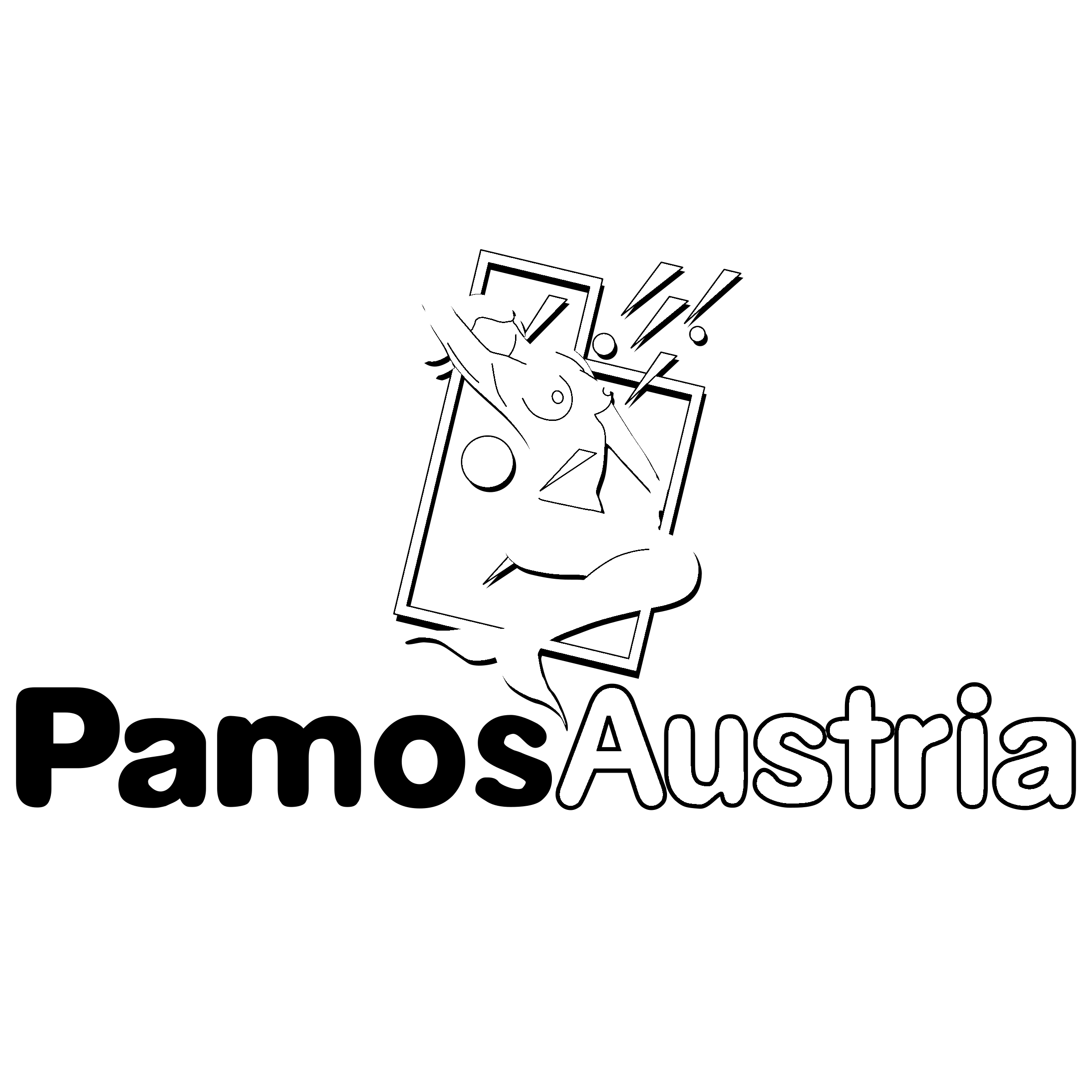PamosAustria Logo black and white