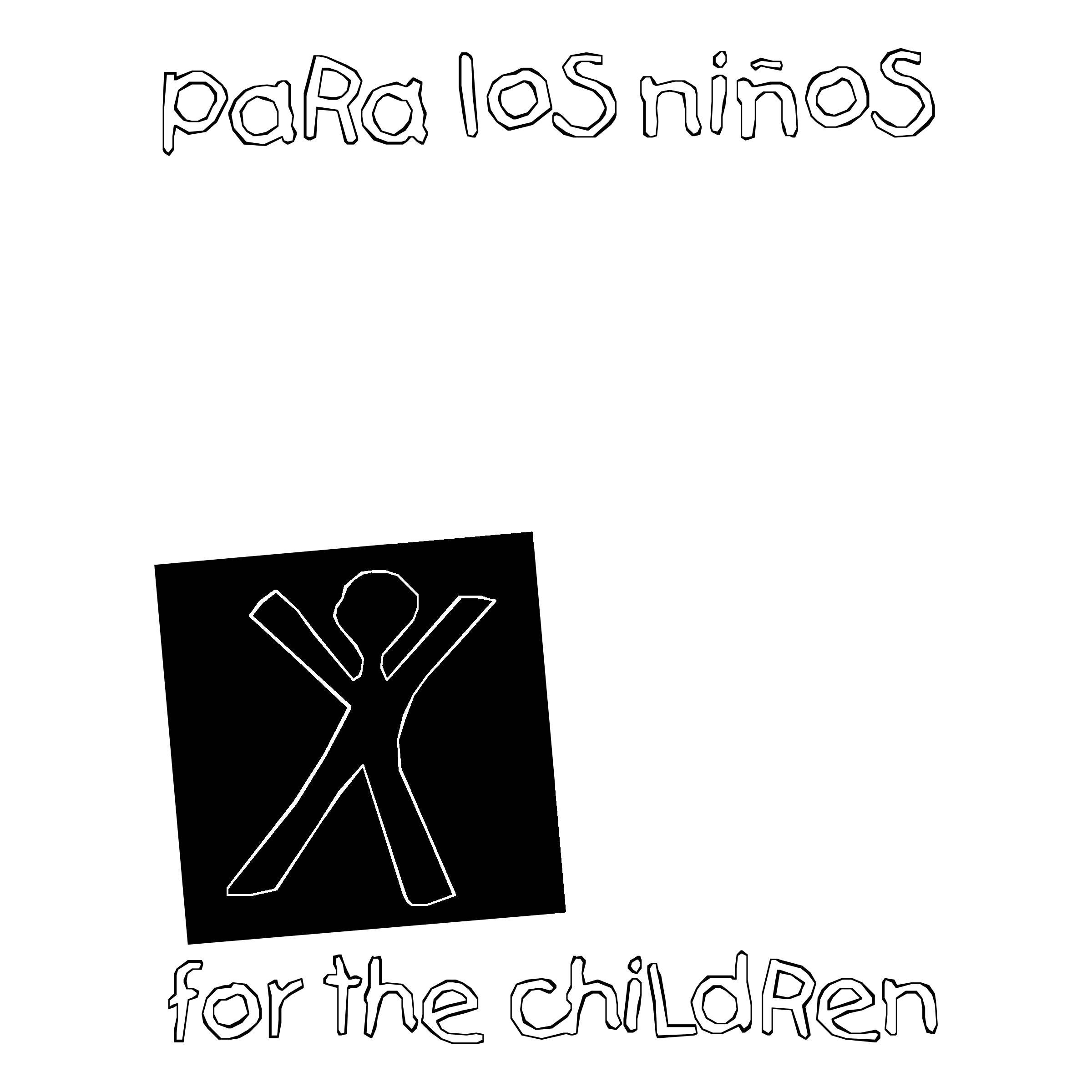 Para Los Ninos For The Children Logo black and white
