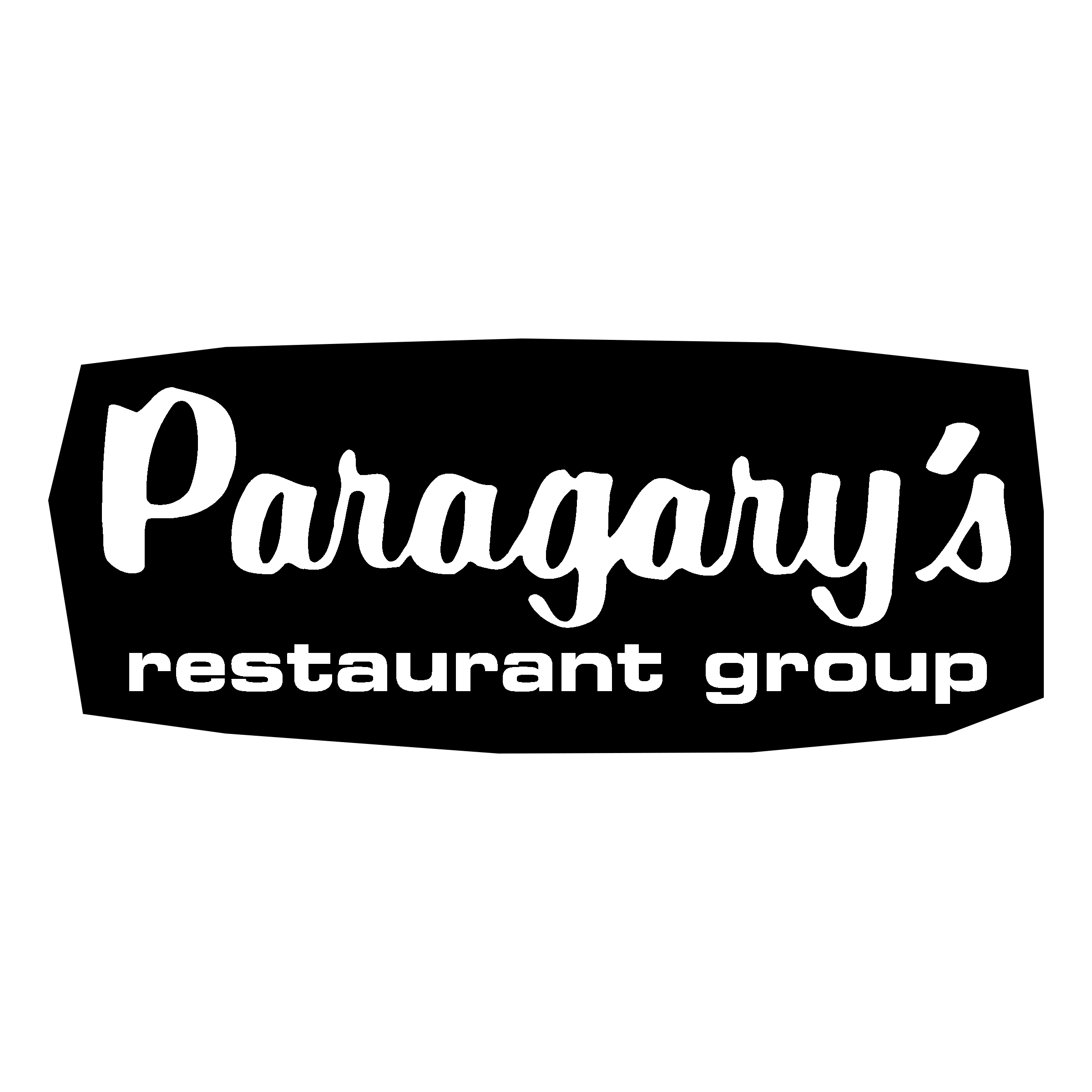 Paragary's Logo black and white
