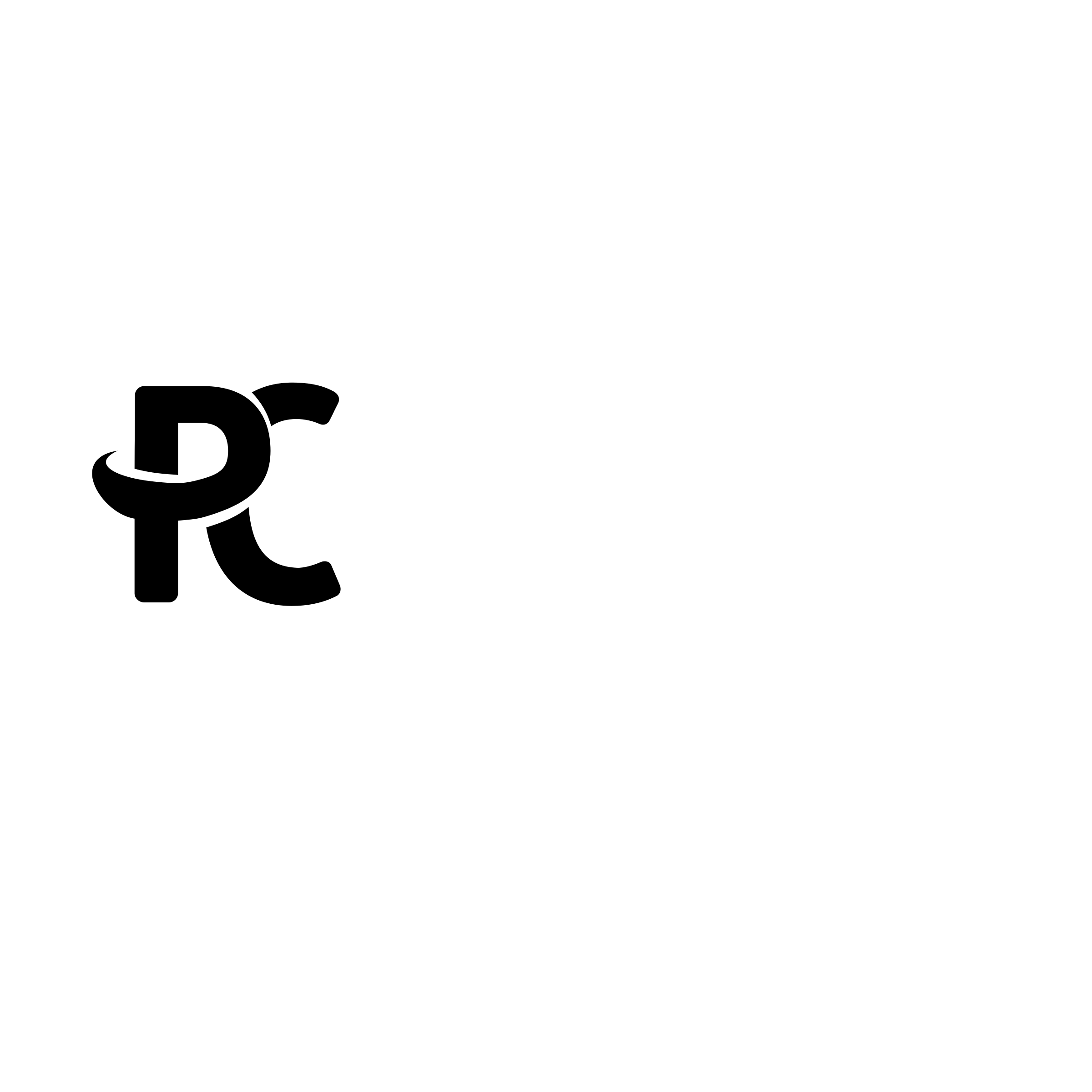 PC Plaza Logo black and white