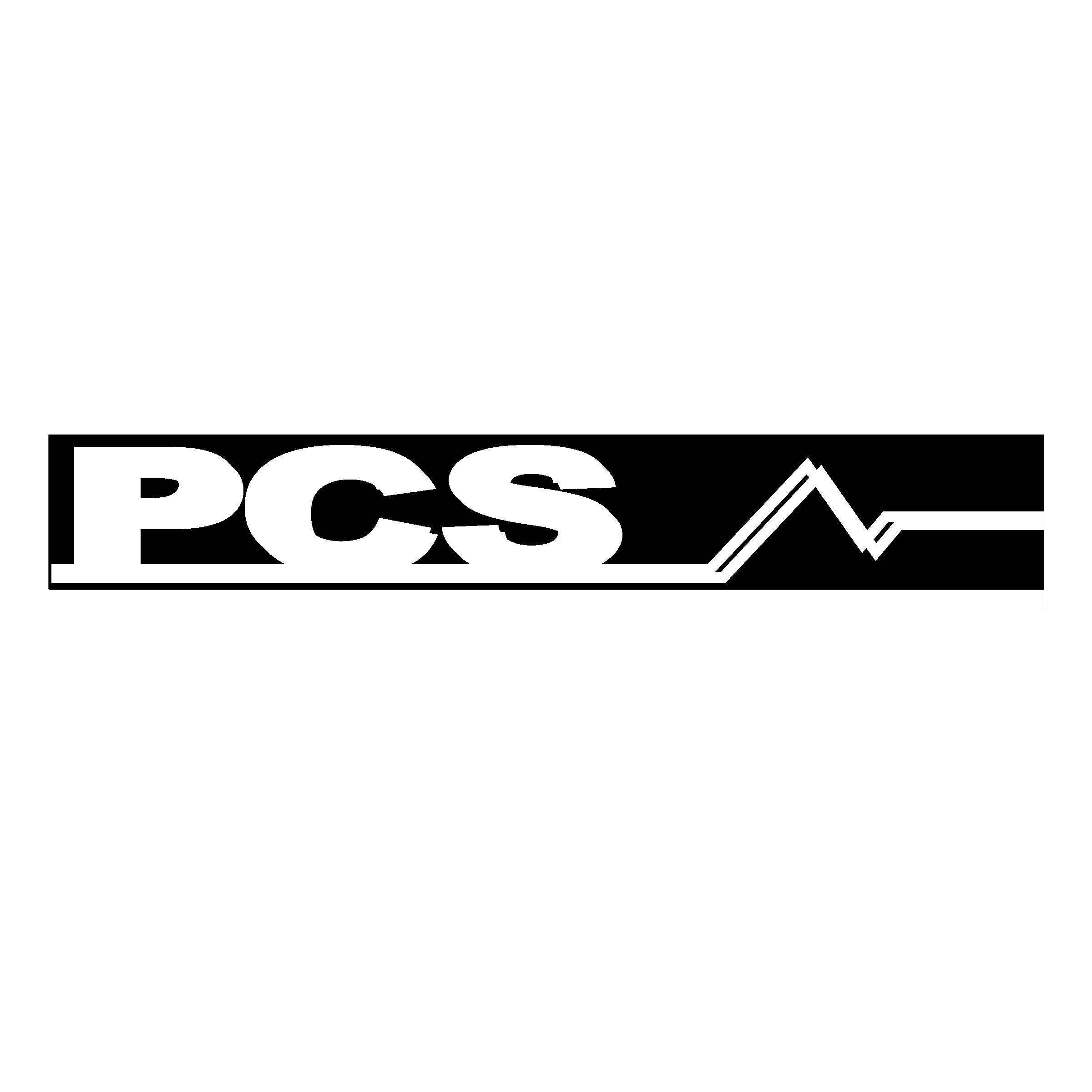PCS Logo black and white