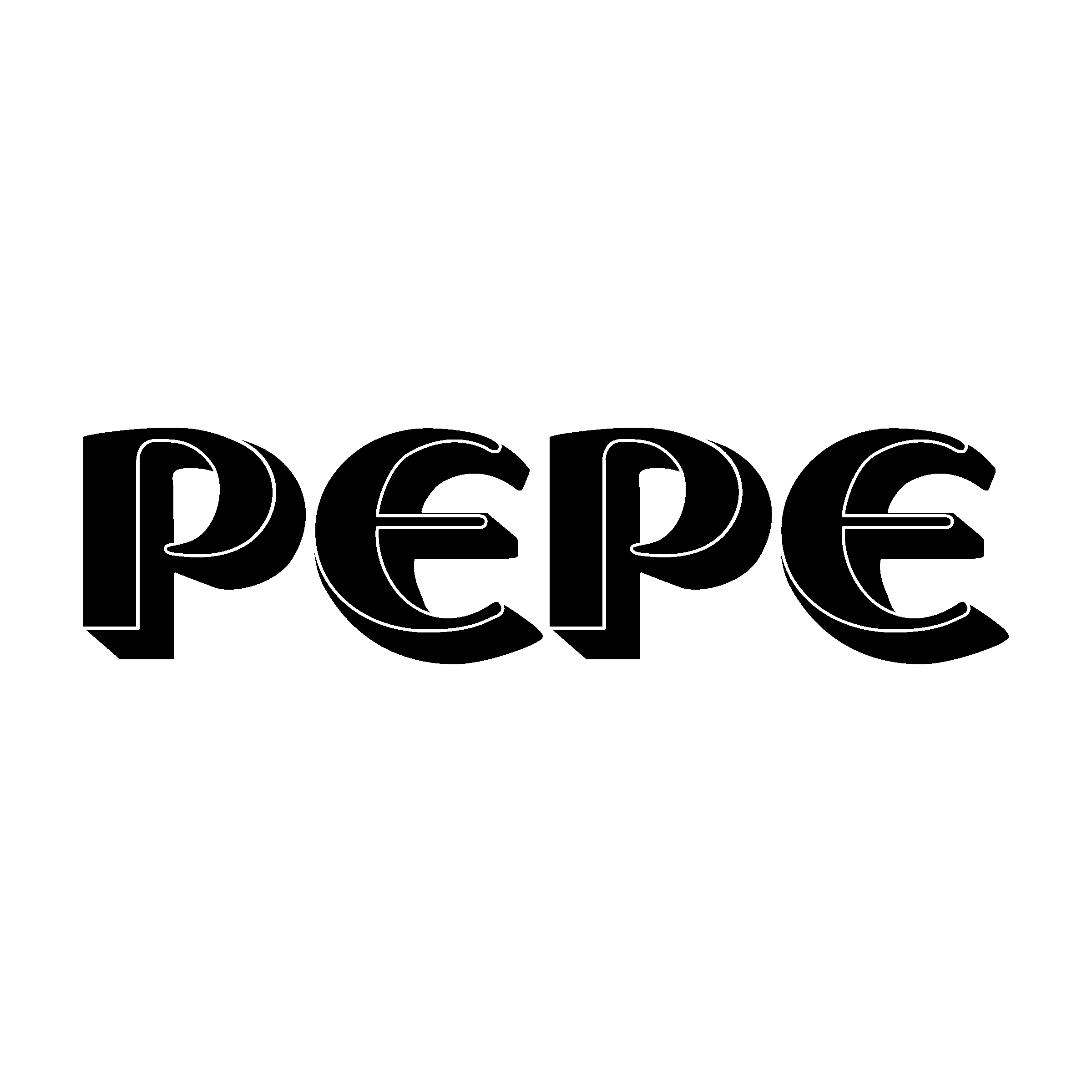 Pepe Logo black and white