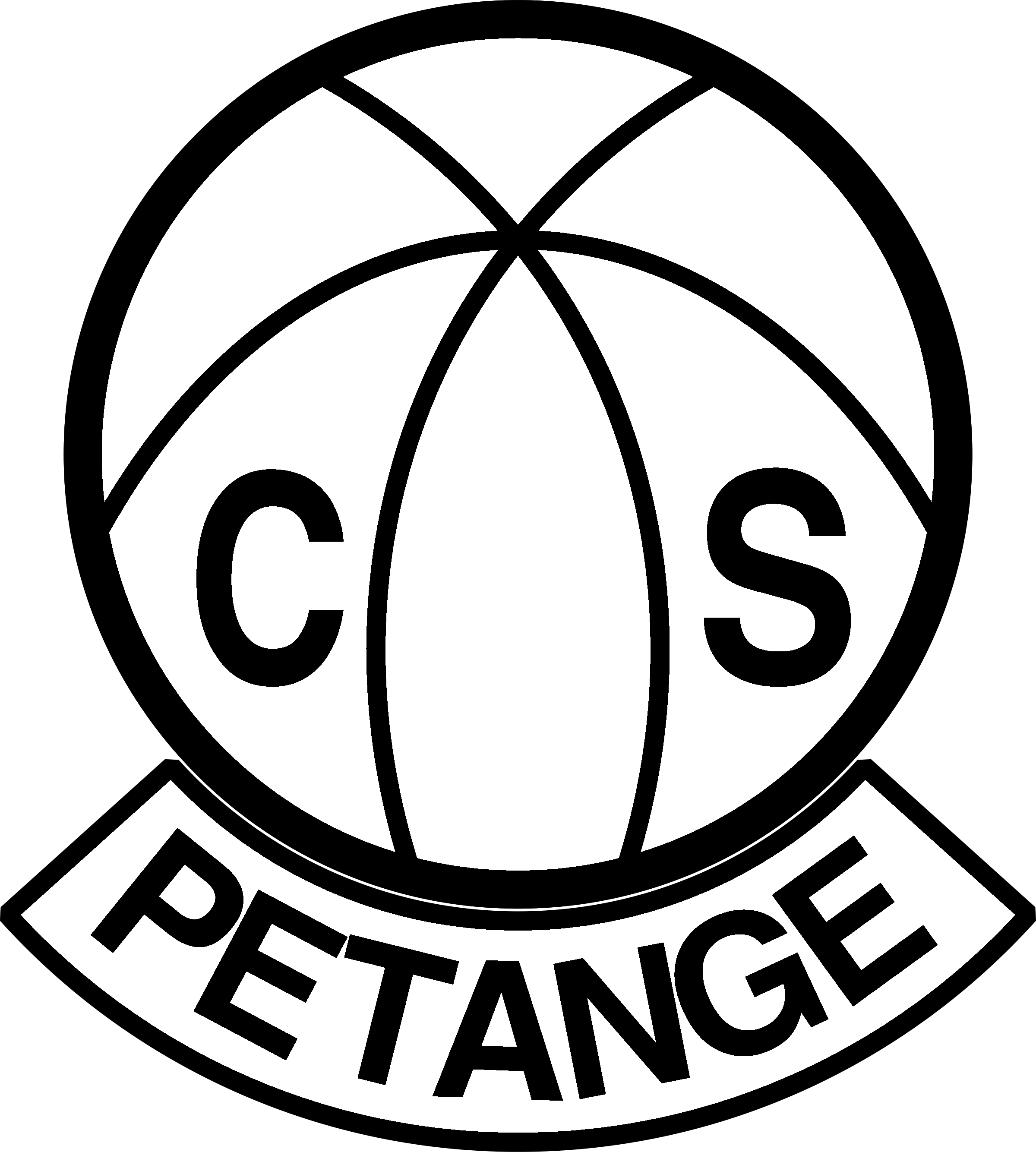 Petange Logo black and white