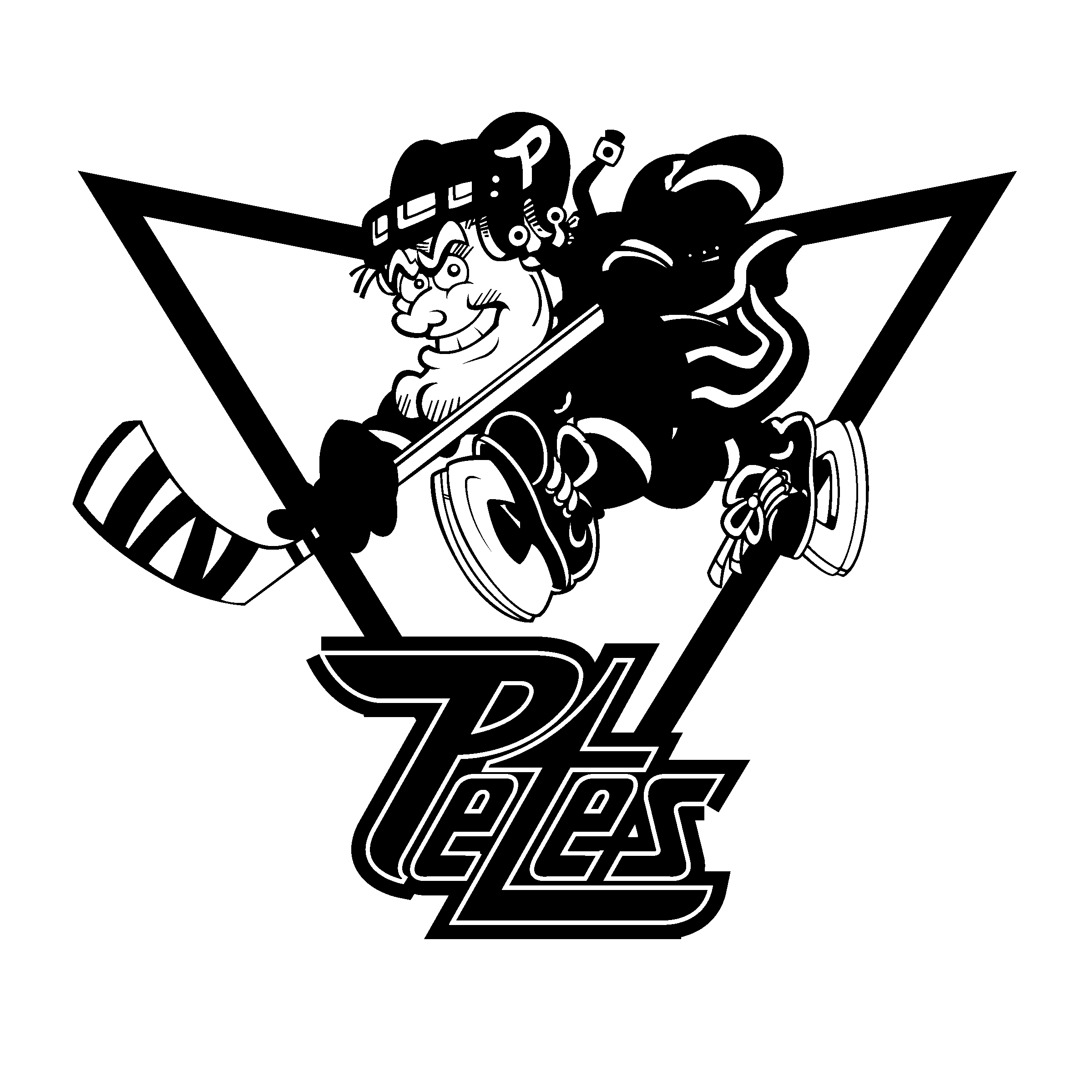 Peterborough Petes Logo black and white