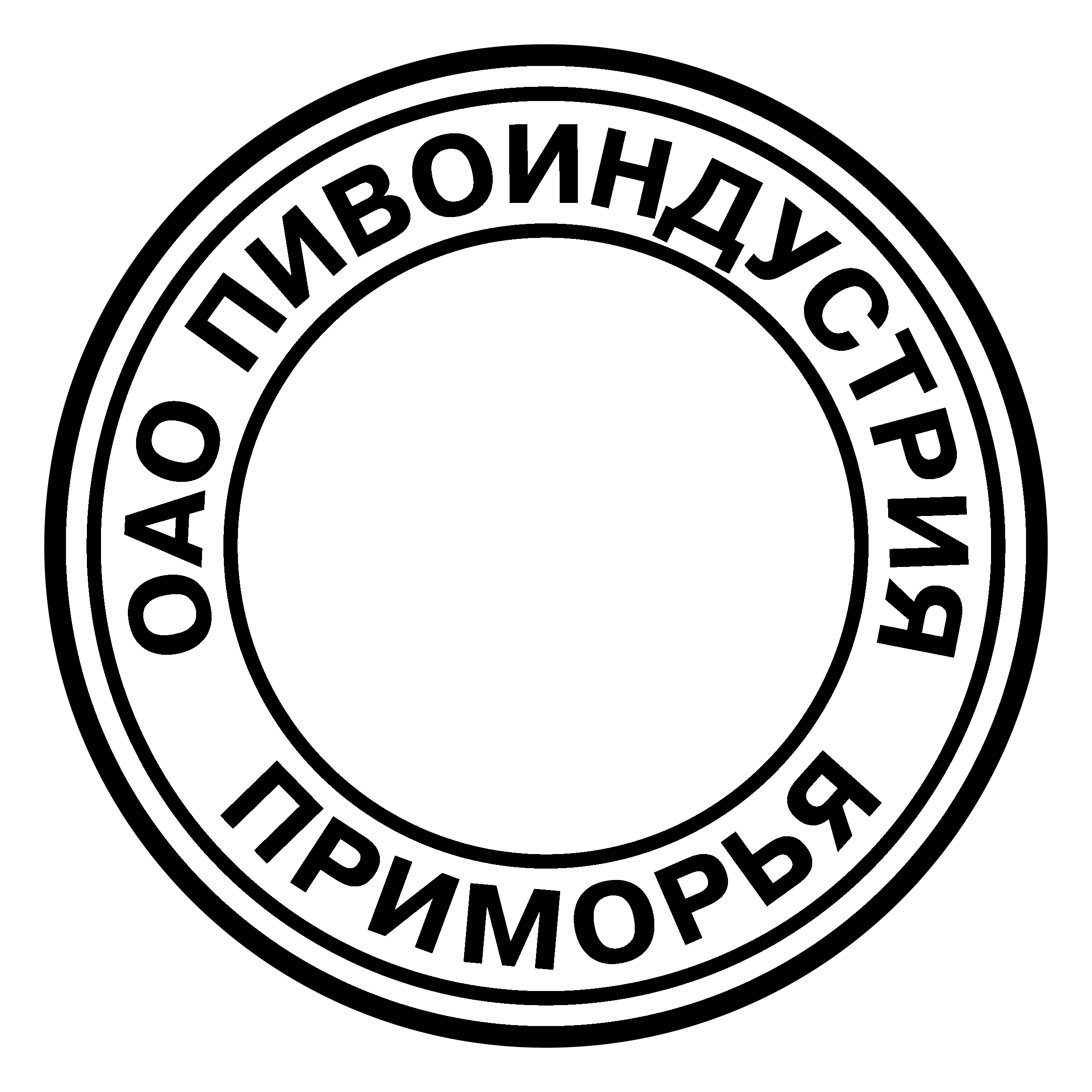 Pivoindustriya Primoriya Logo black and white