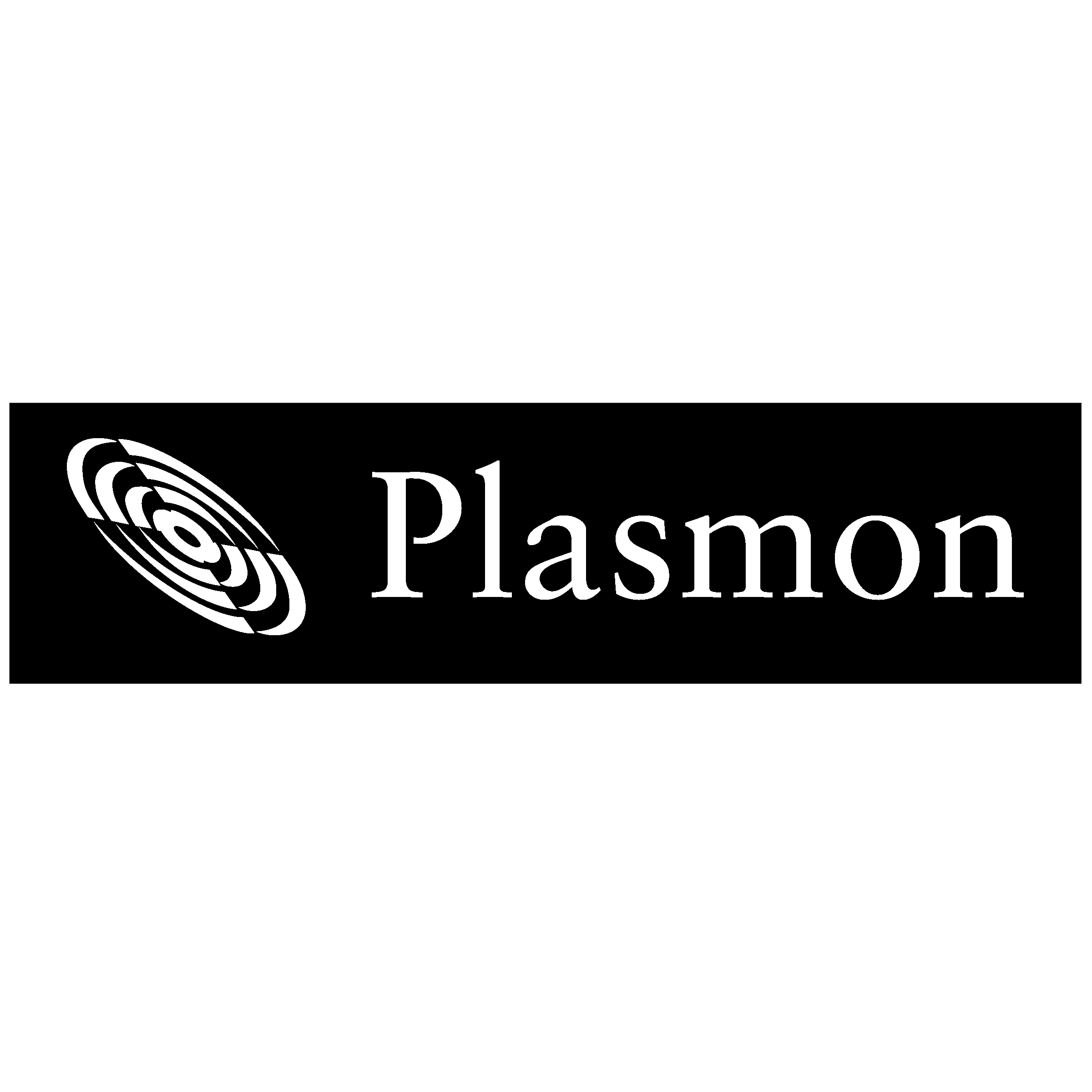 Plasmon Logo black and white