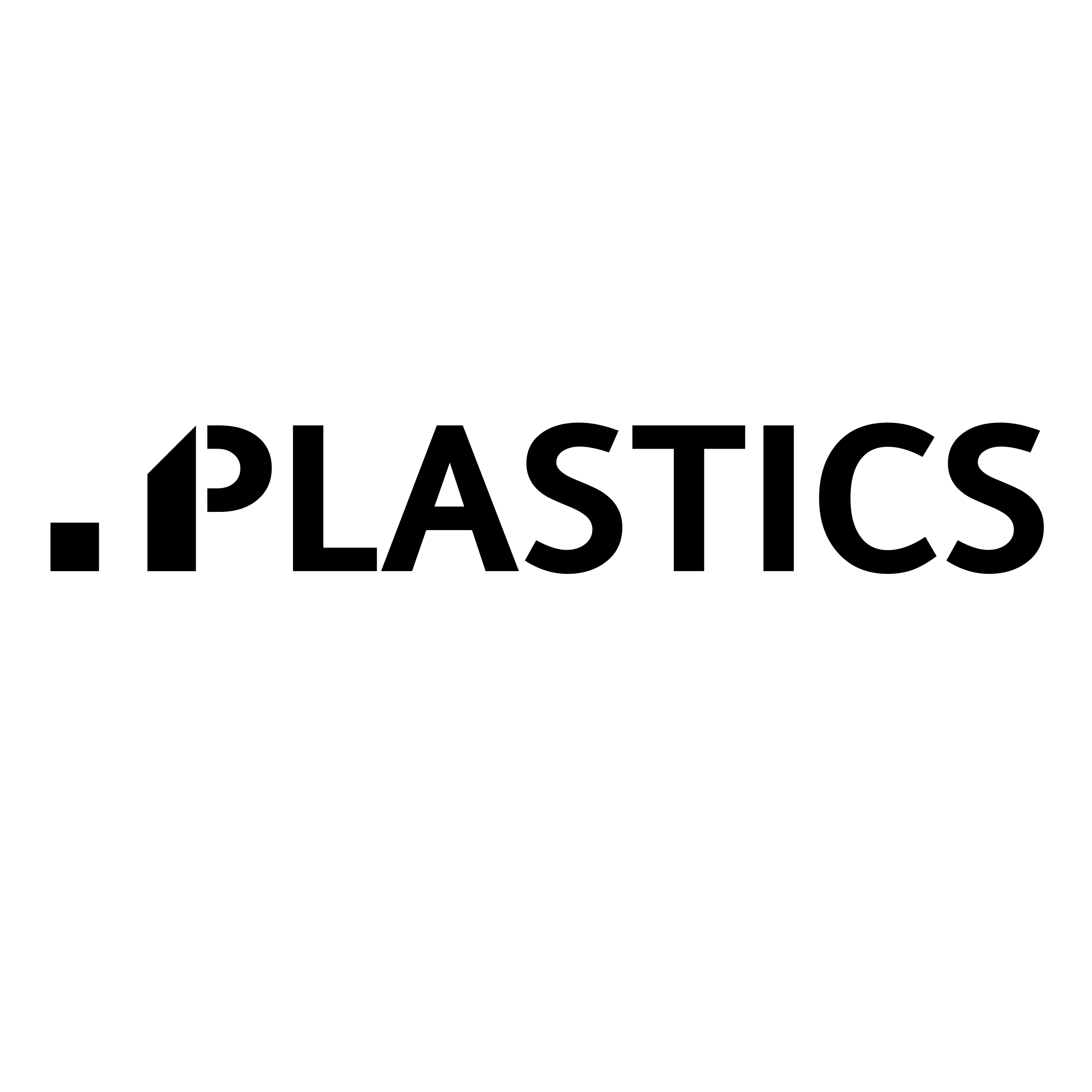 Plastics Group Logo black and white