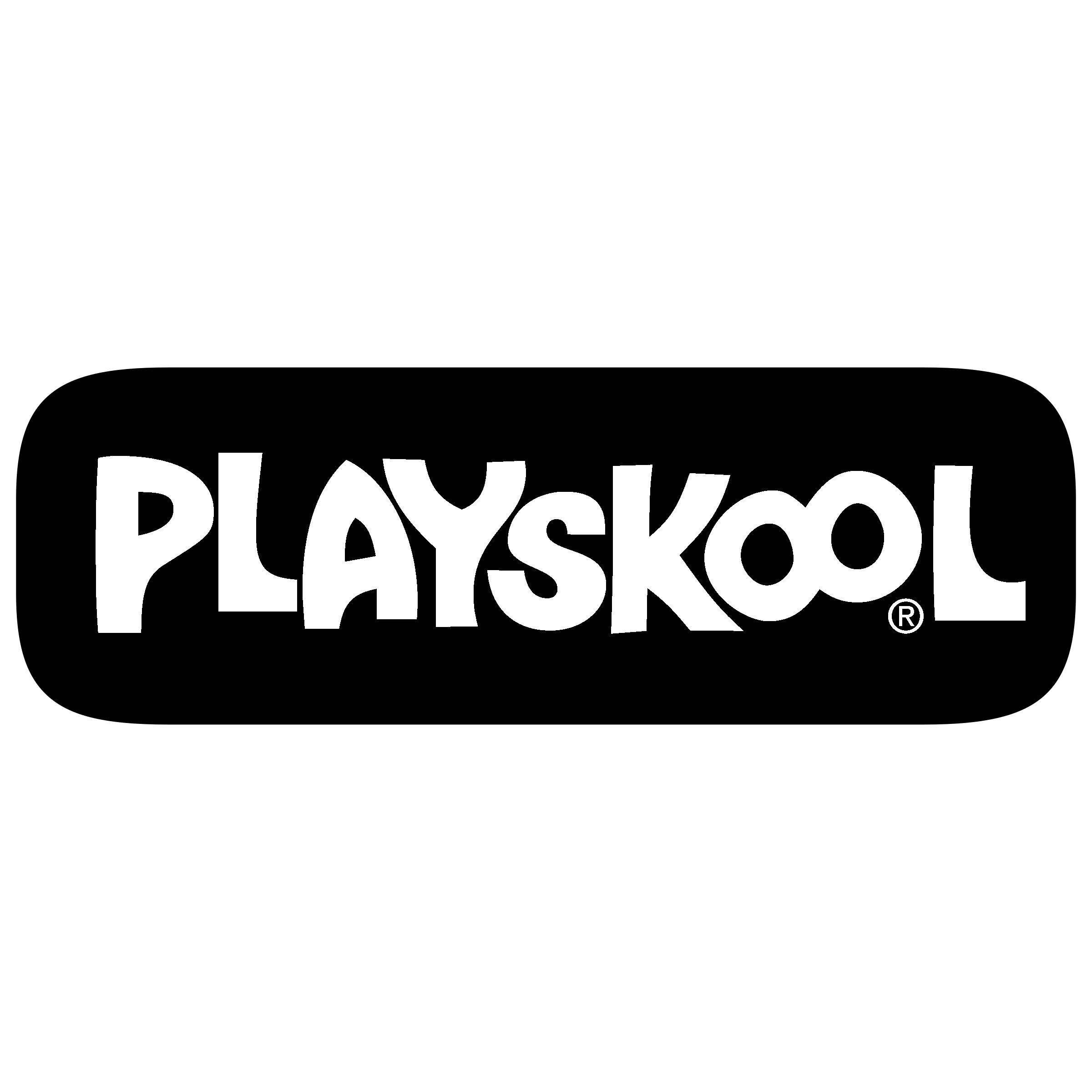 Playskool Logo black and white
