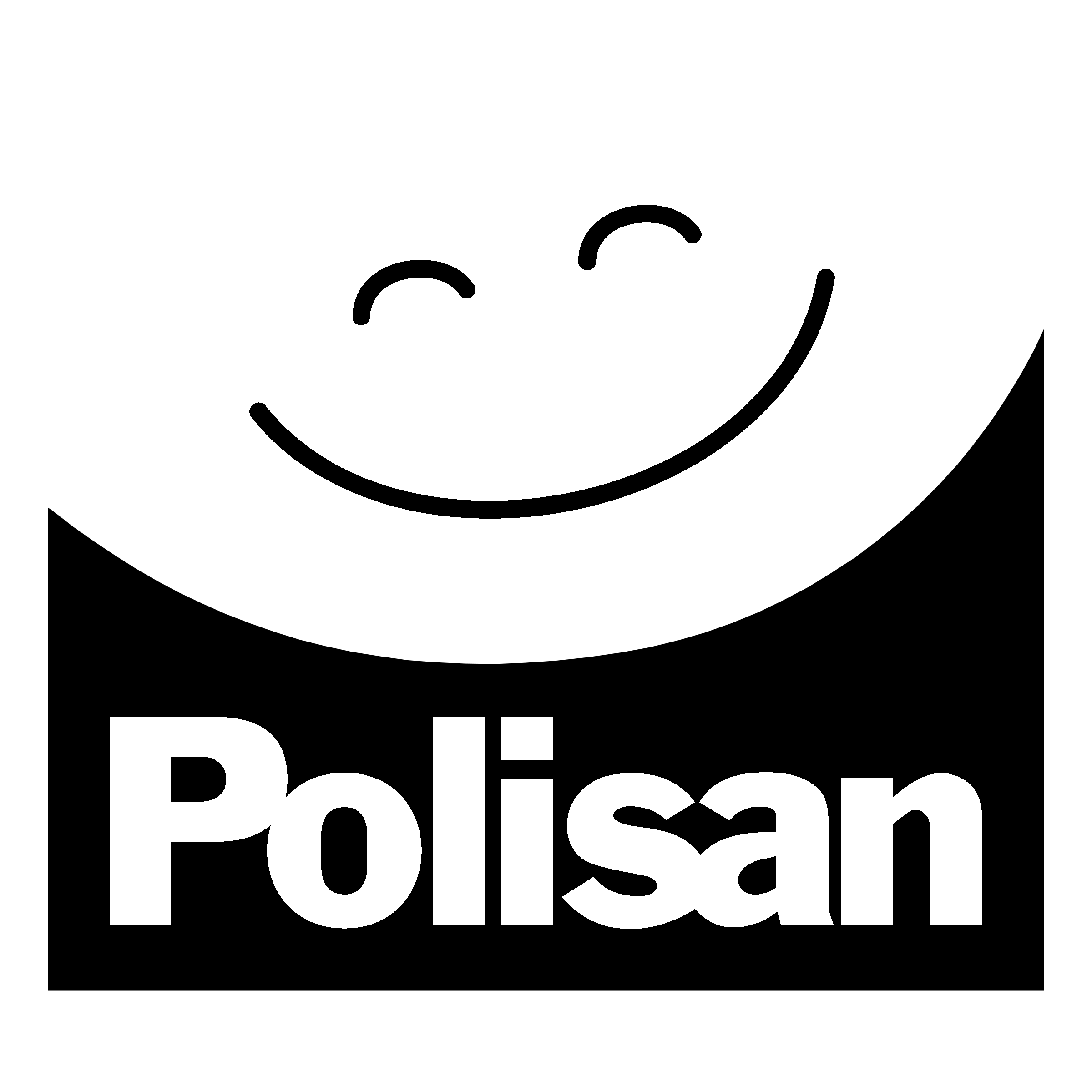 Polisan Logo black and white