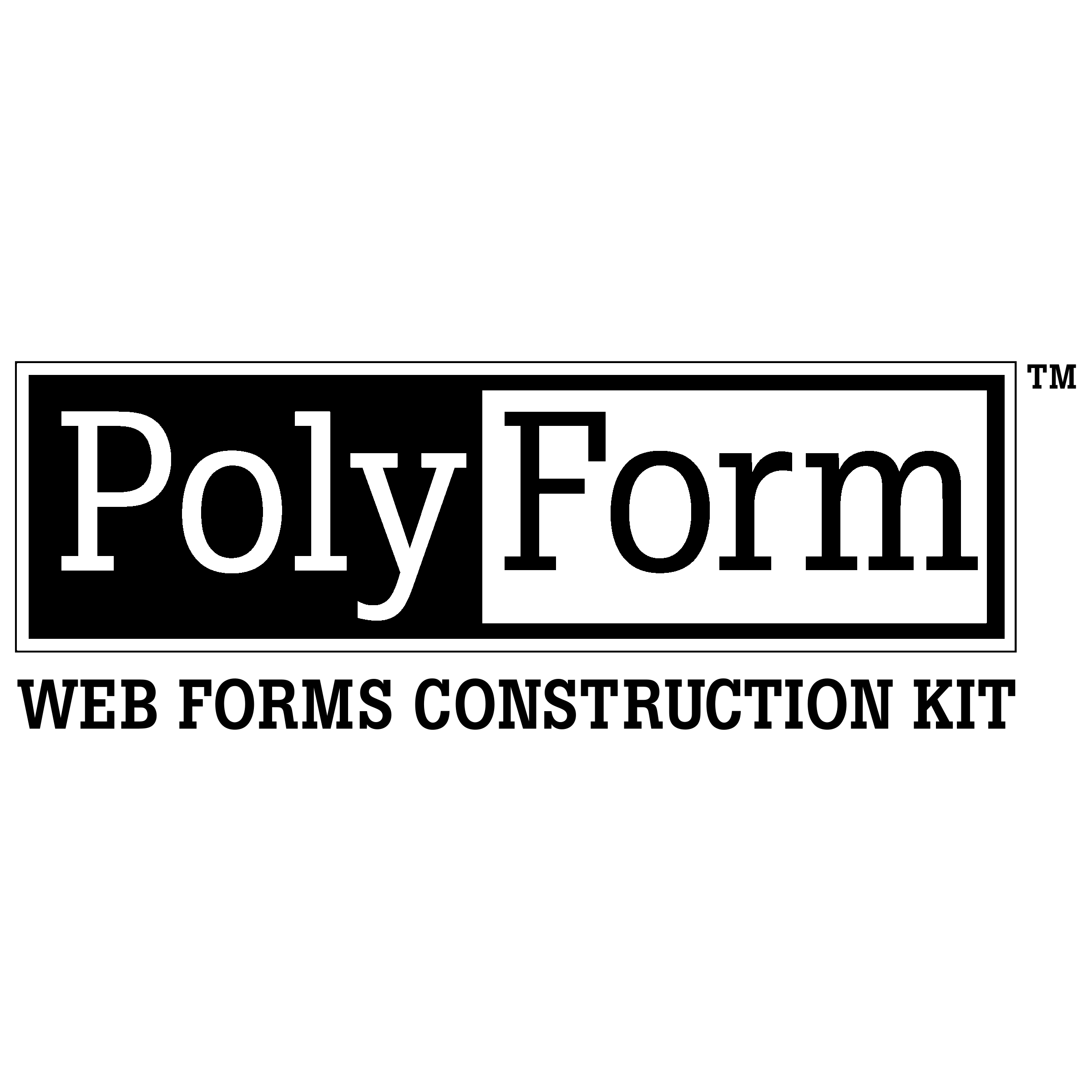 PolyForm Logo black and white