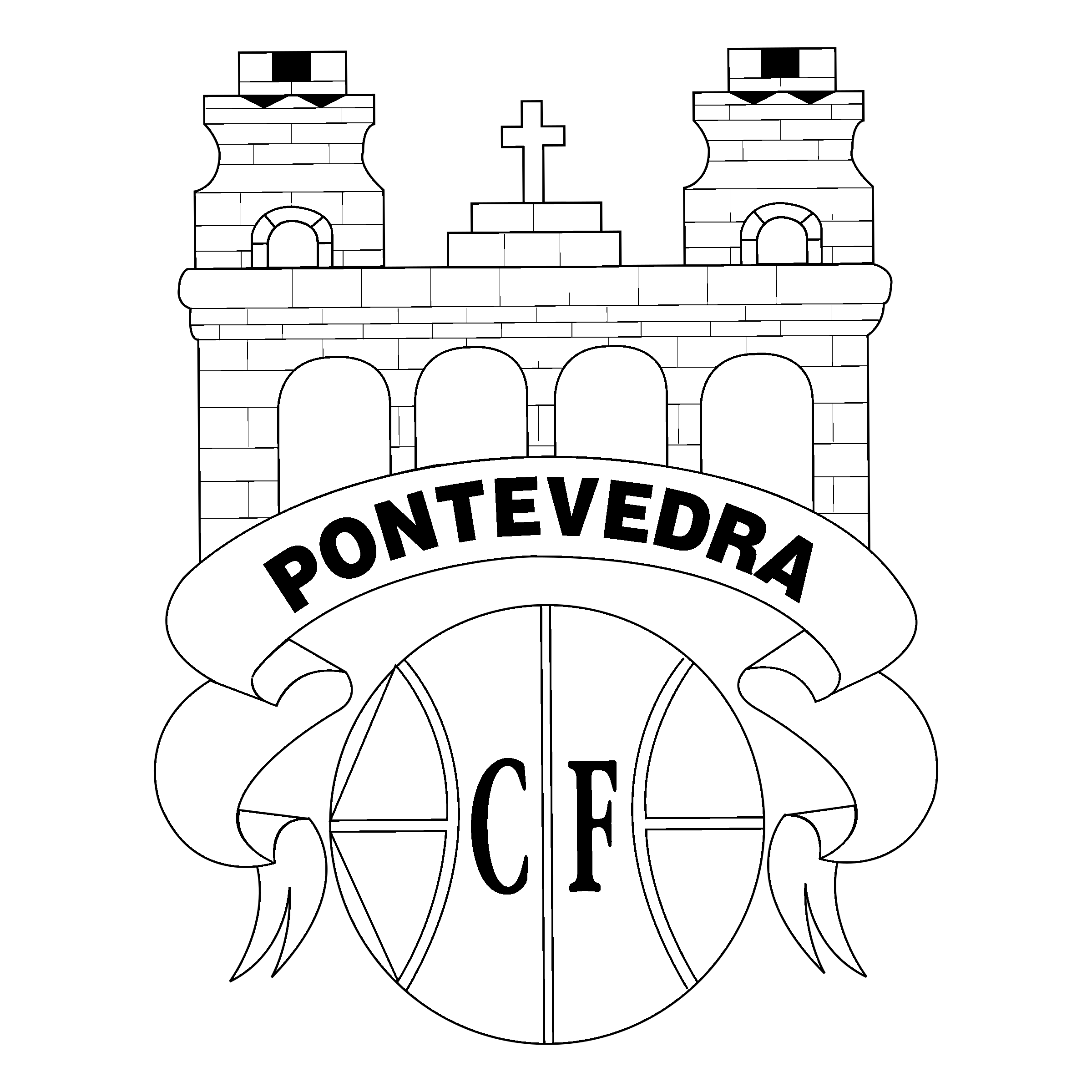 Pontevedra CF Logo PNG Transparent & SVG Vector Freebie Supply