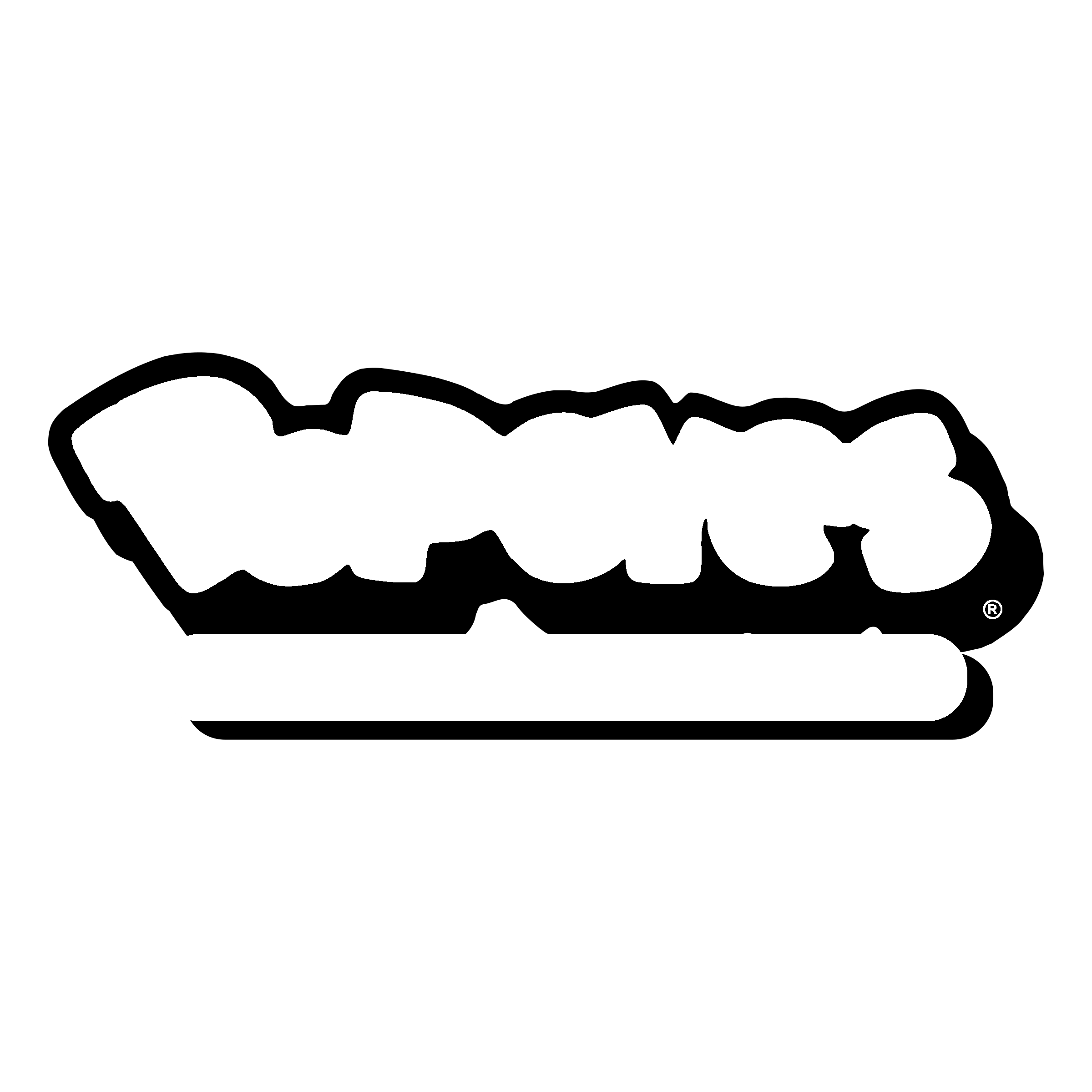 Popeyes Logo black and white