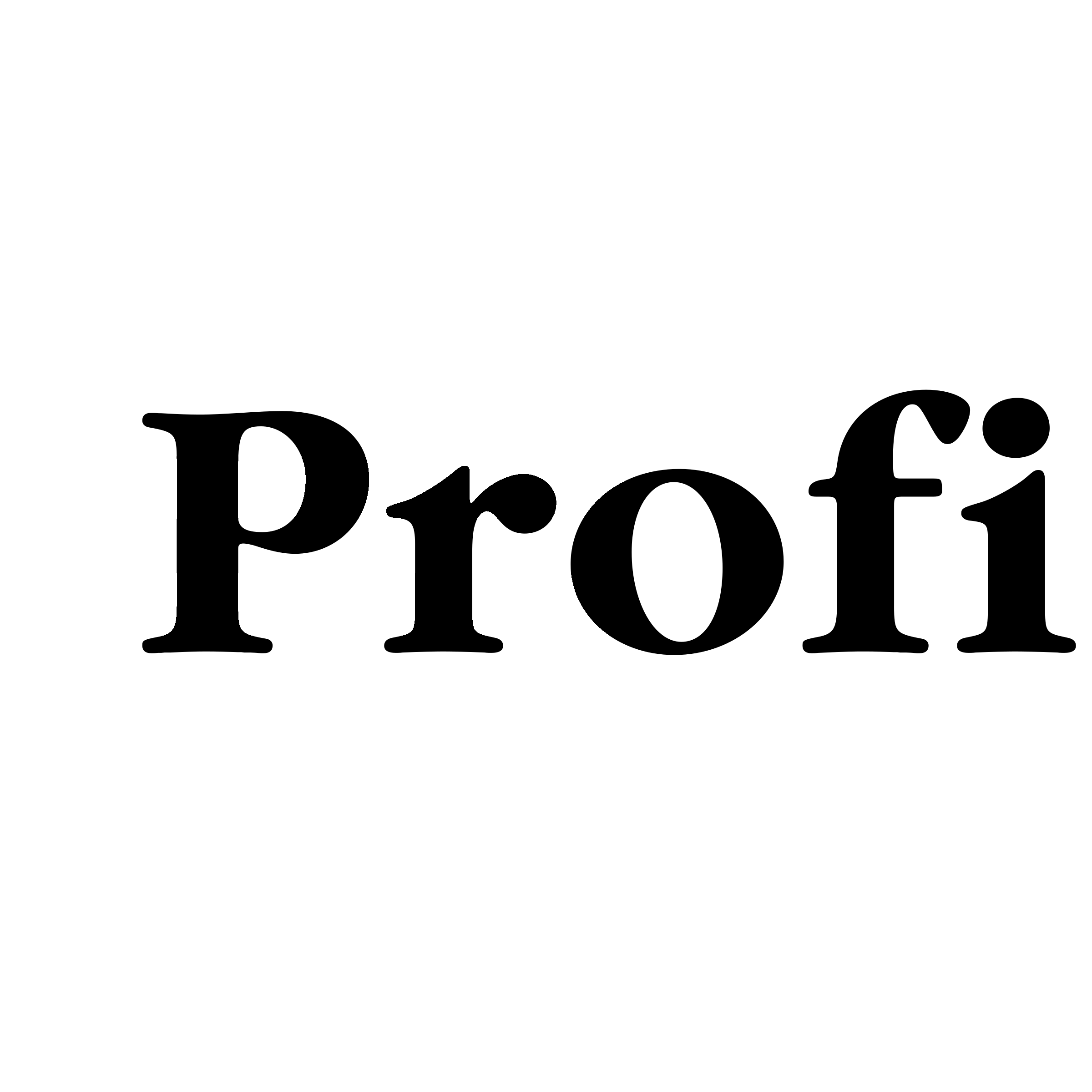 Profi Logo black and white