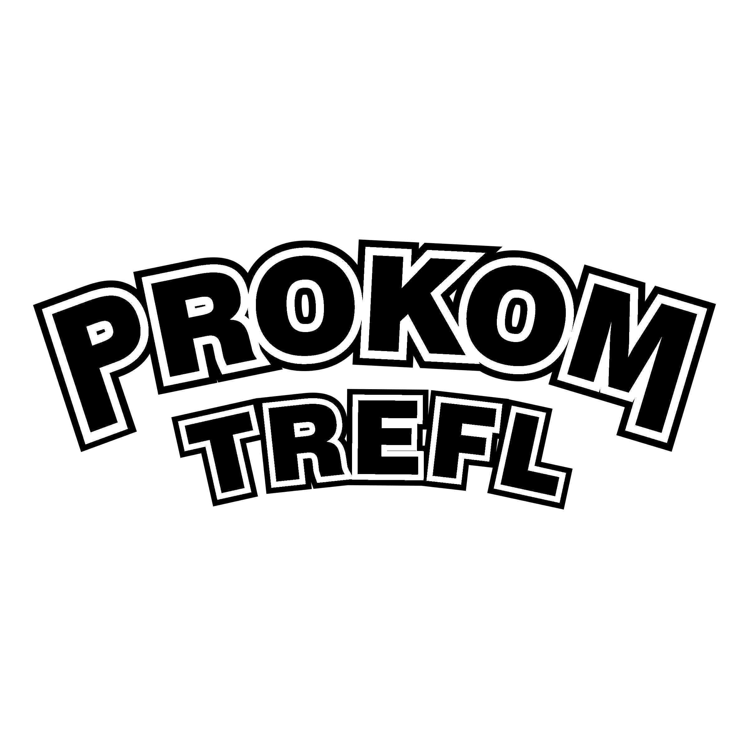 Prokom Trefl Logo black and white