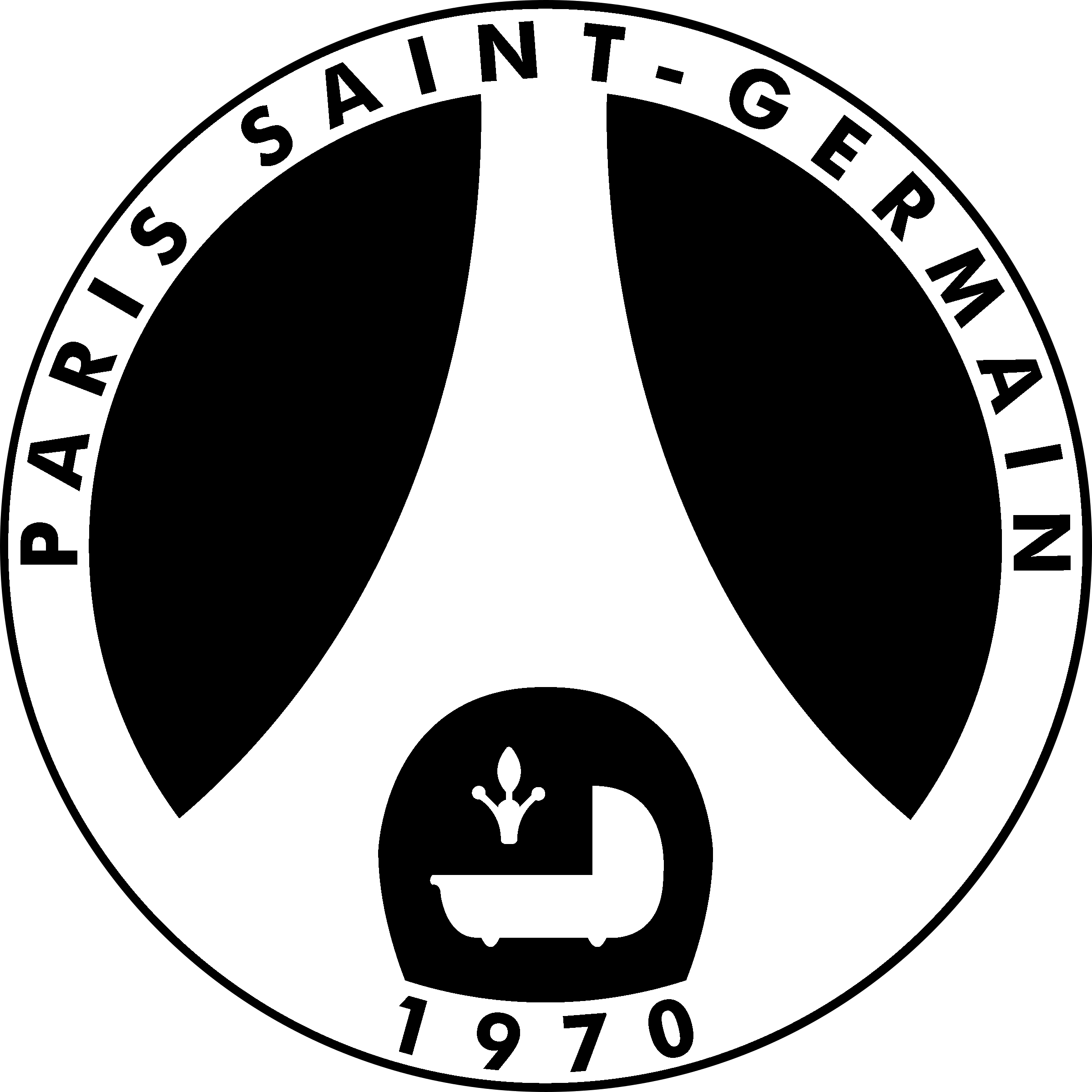 PSG2 Logo black and white
