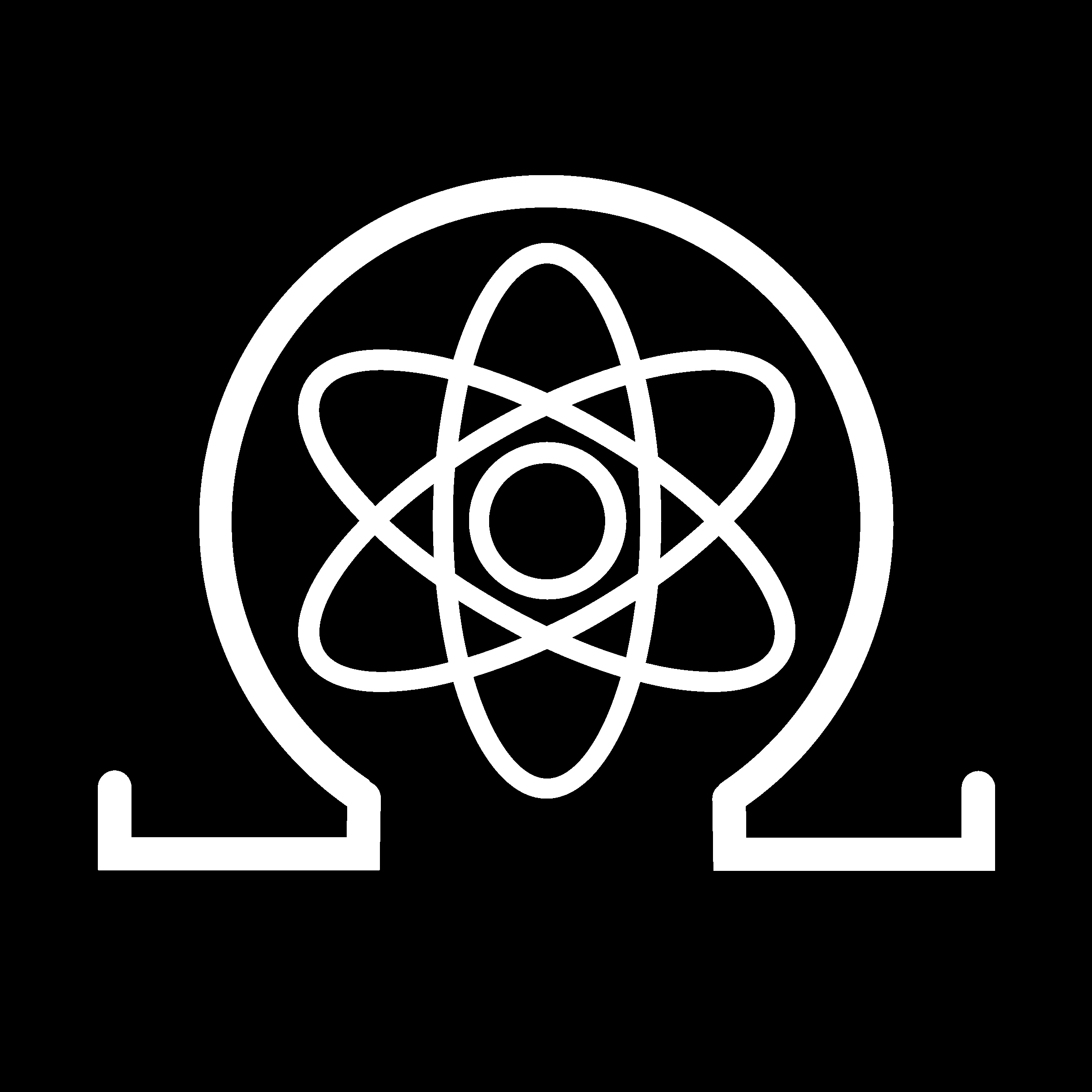Quantum Resistant Ledger Logo black and white