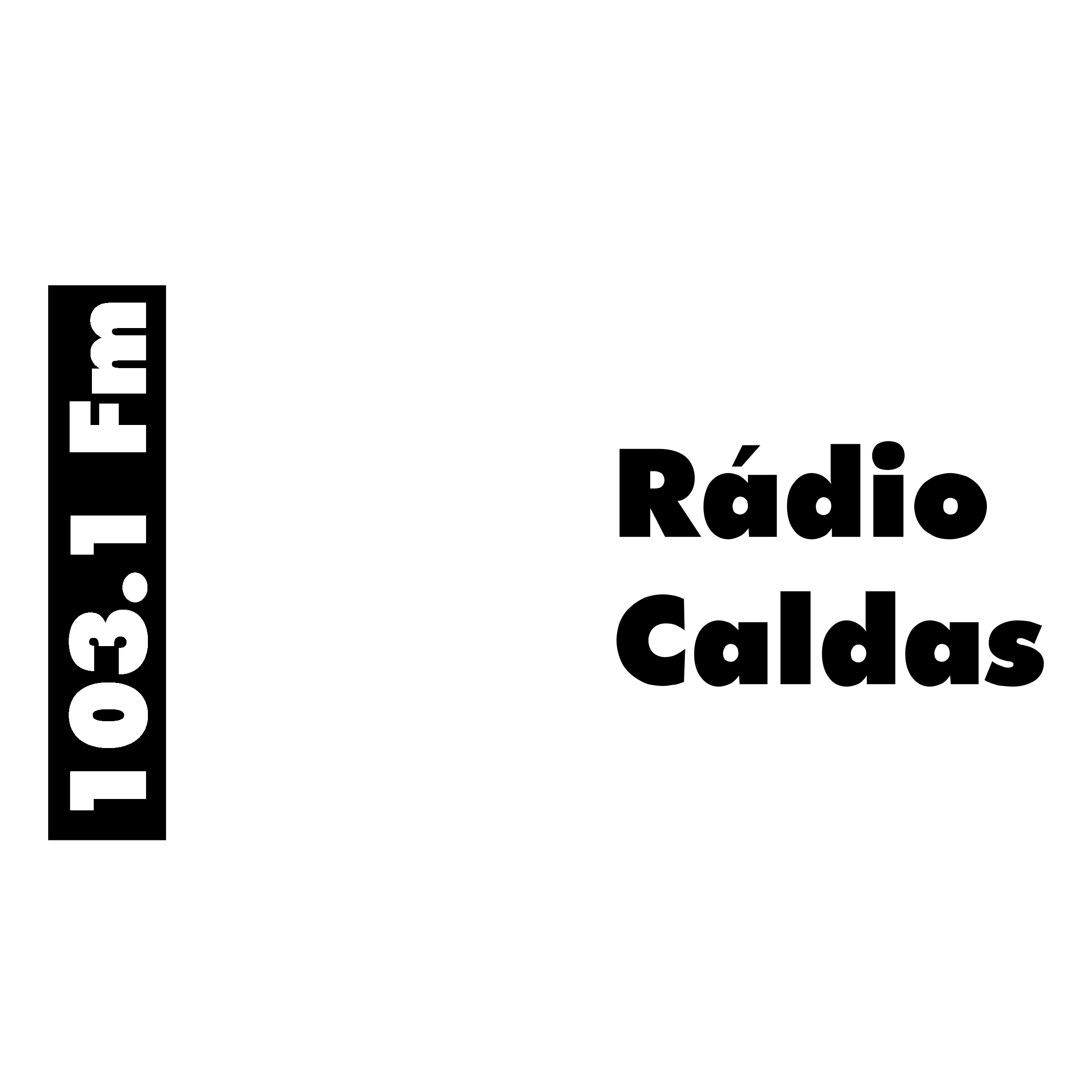 Radio Clube de Caldas Logo black and white