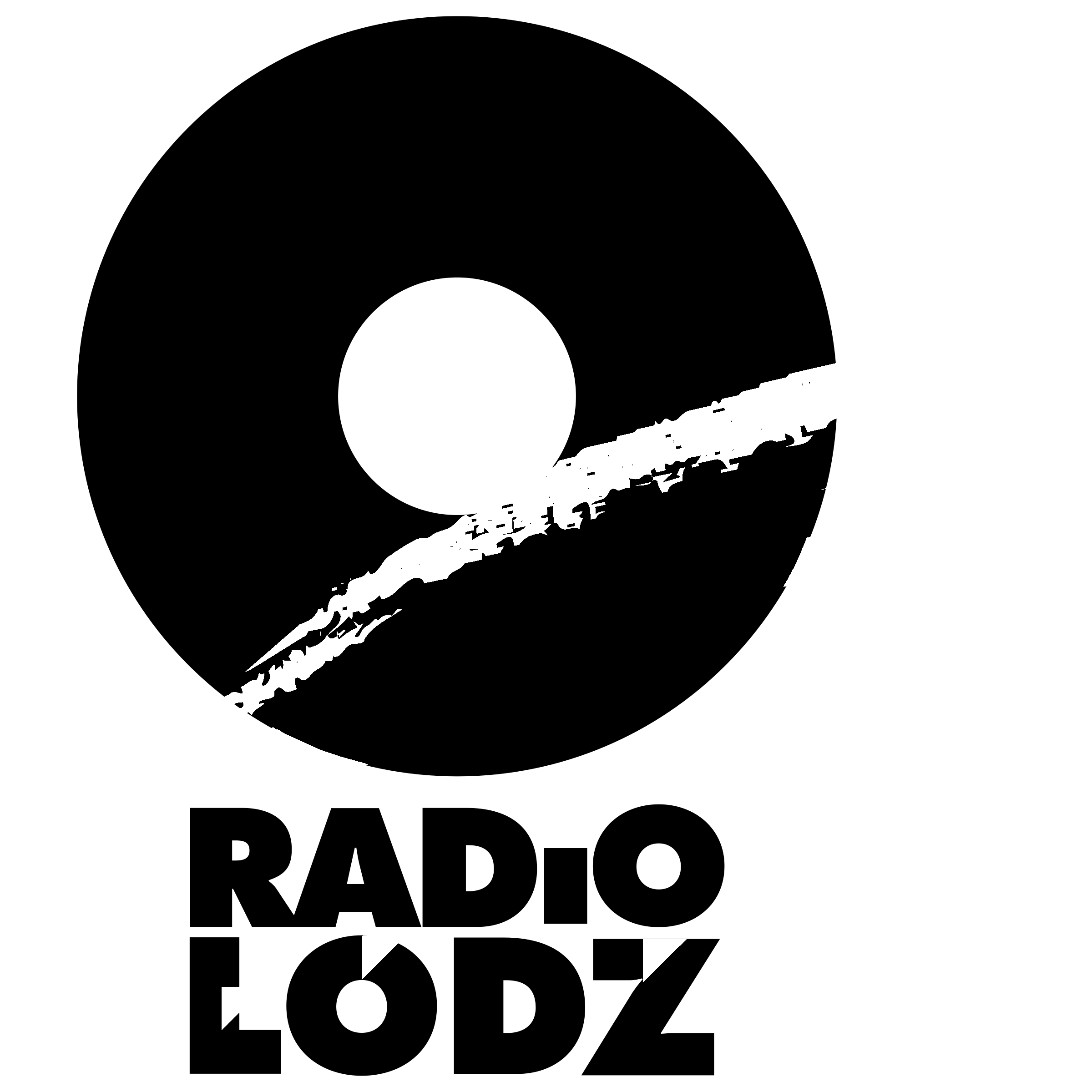 Radio Lodz Logo black and white