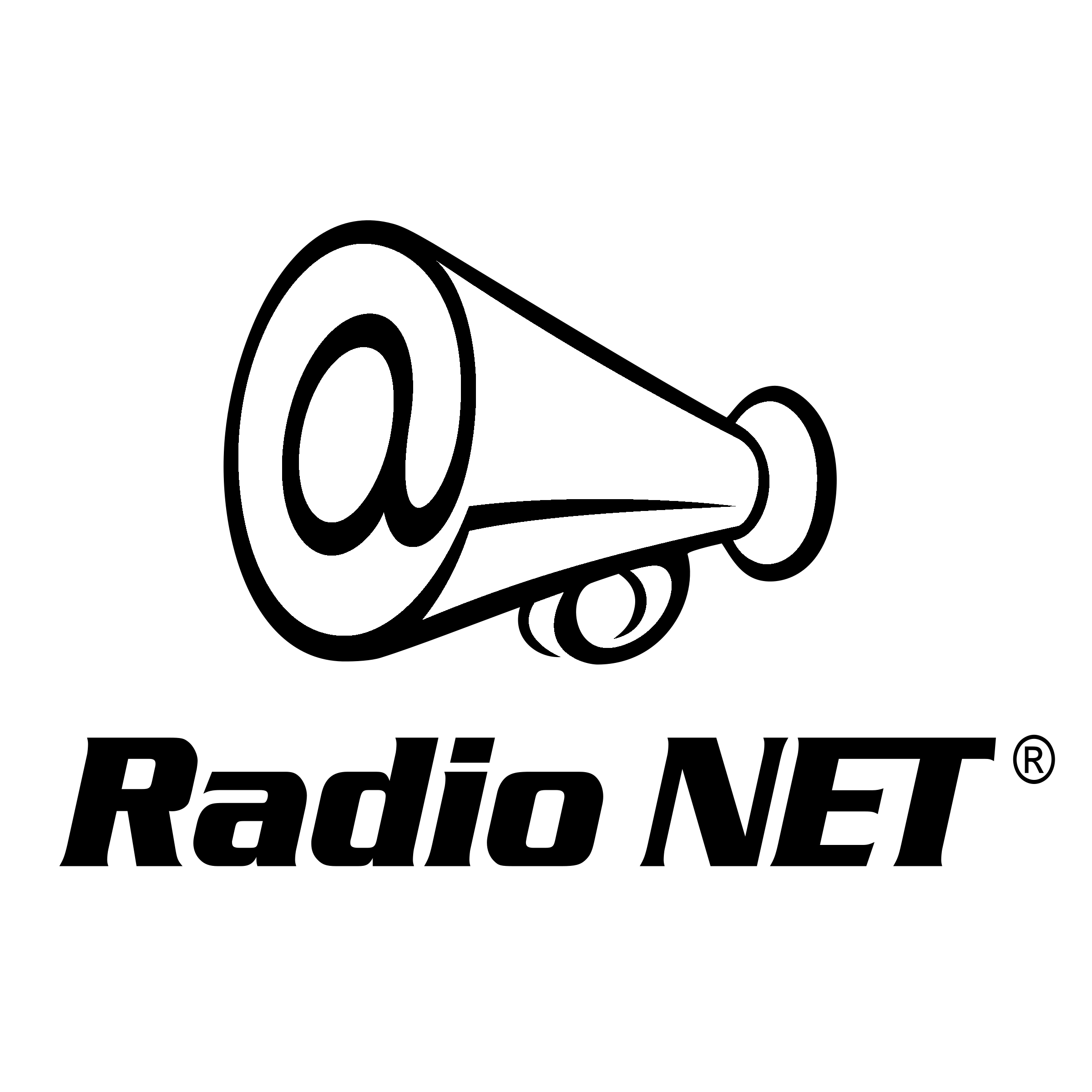 Radio NET Logo black and white