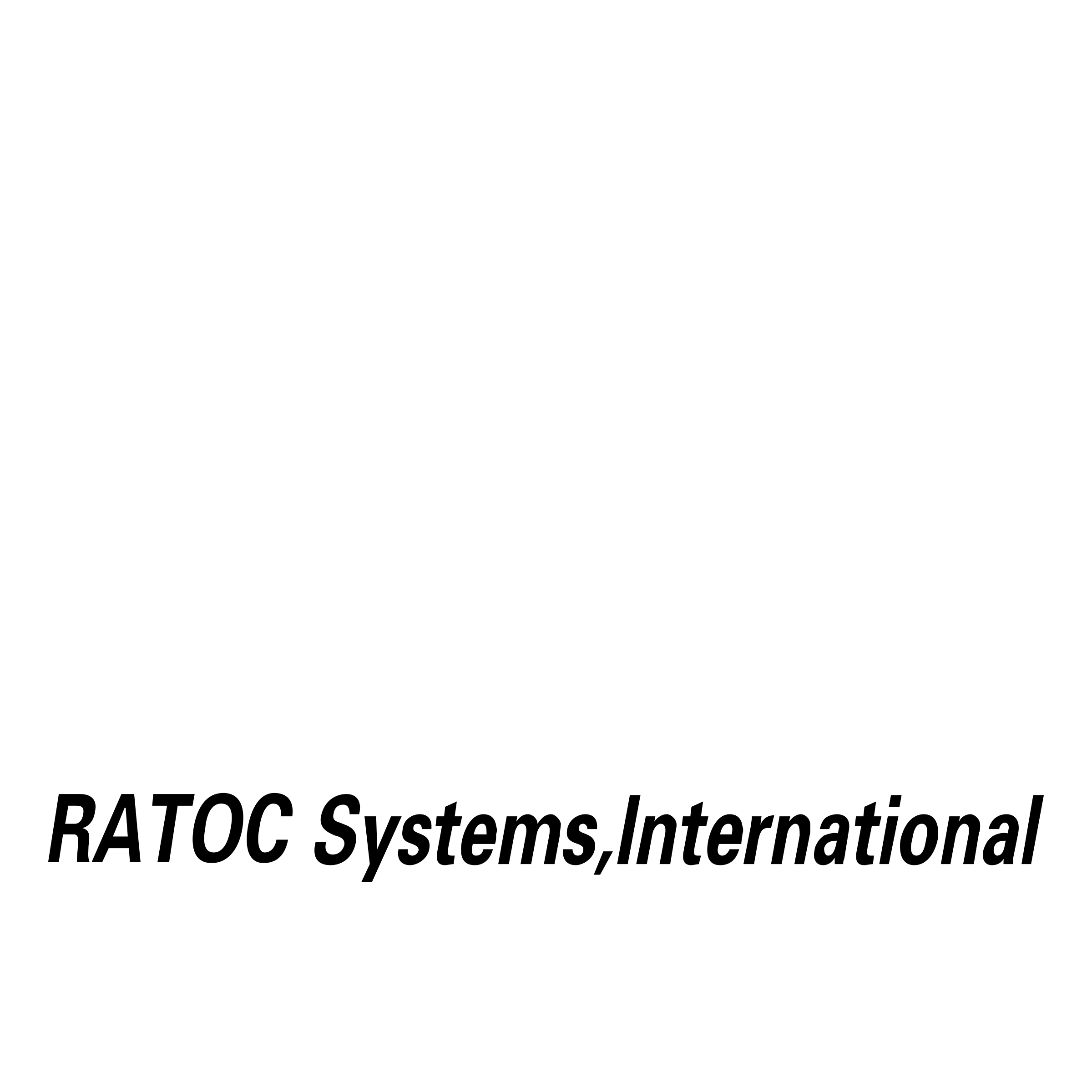 Ratoc Systems Logo black and white