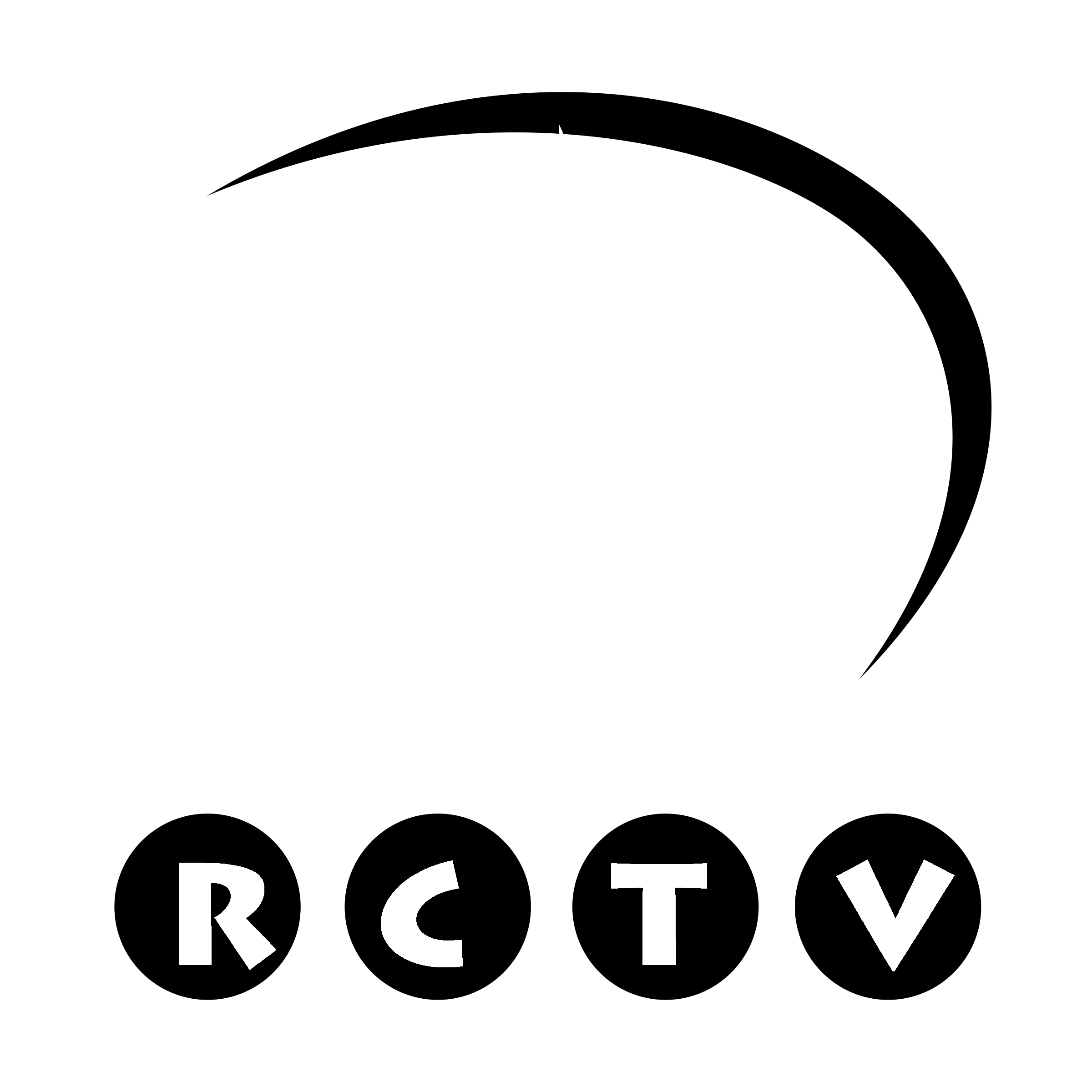 RCTV Logo black and white