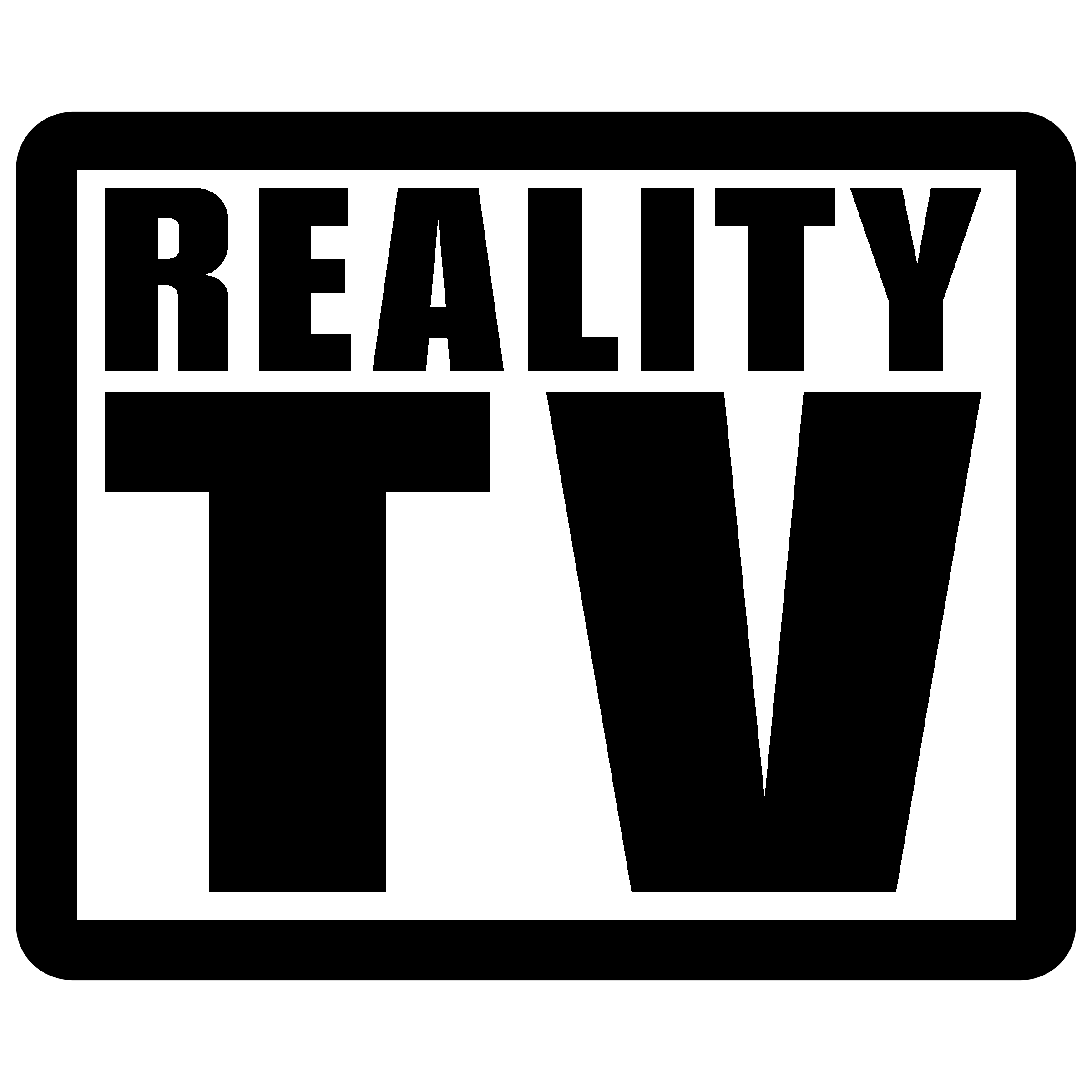Reality TV Logo black and white