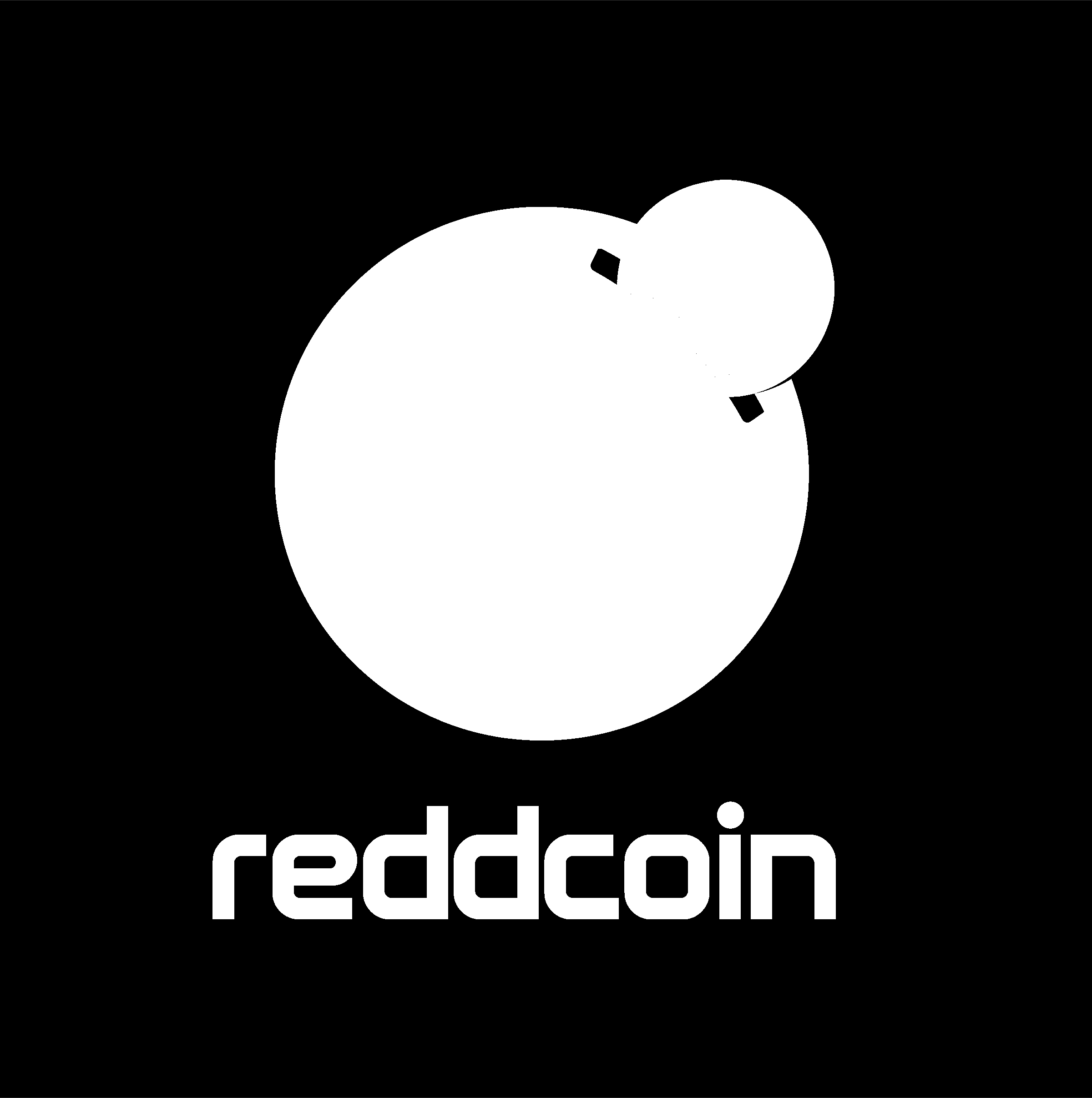 Reddcoin Logo black and white