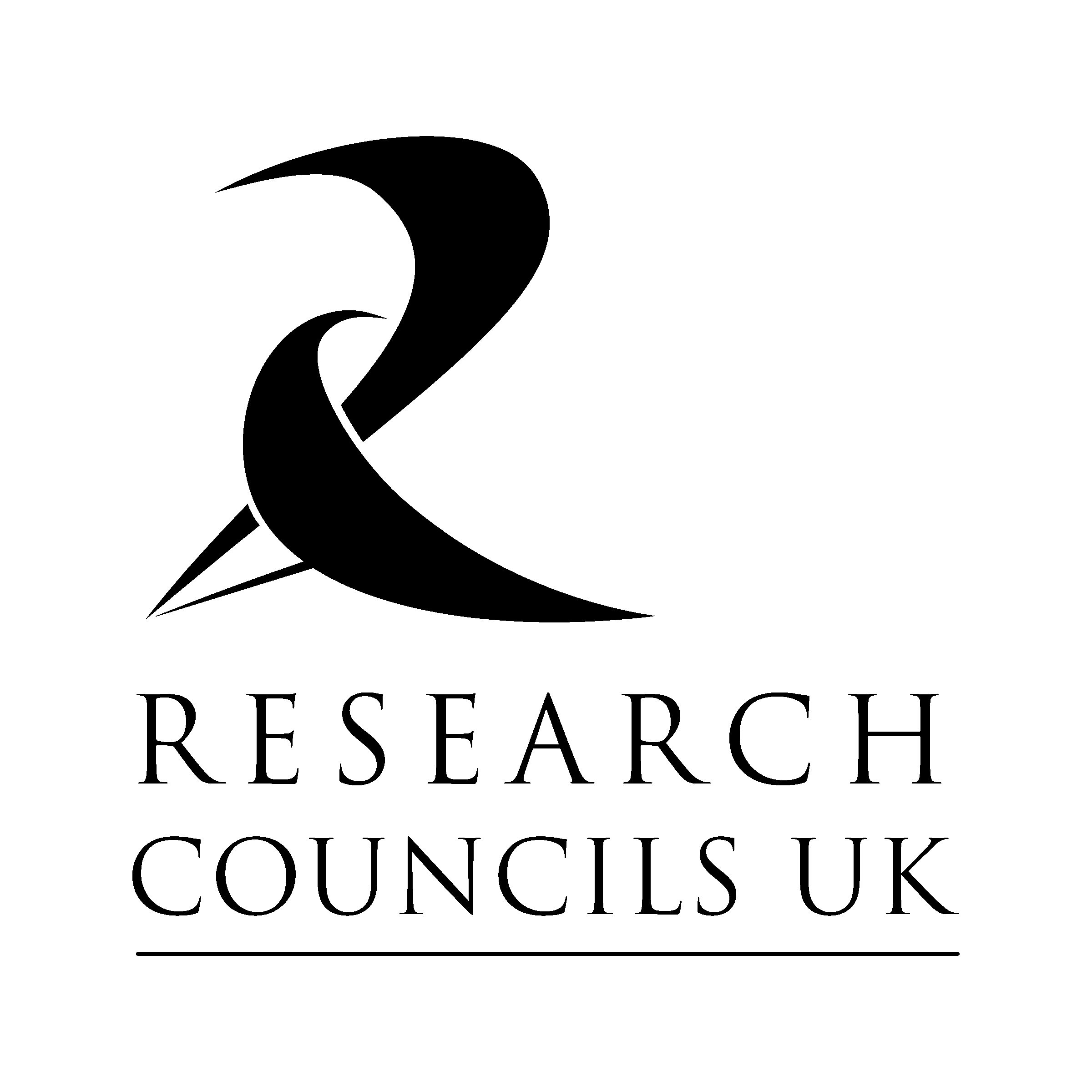 Research Councils UK Logo black and white