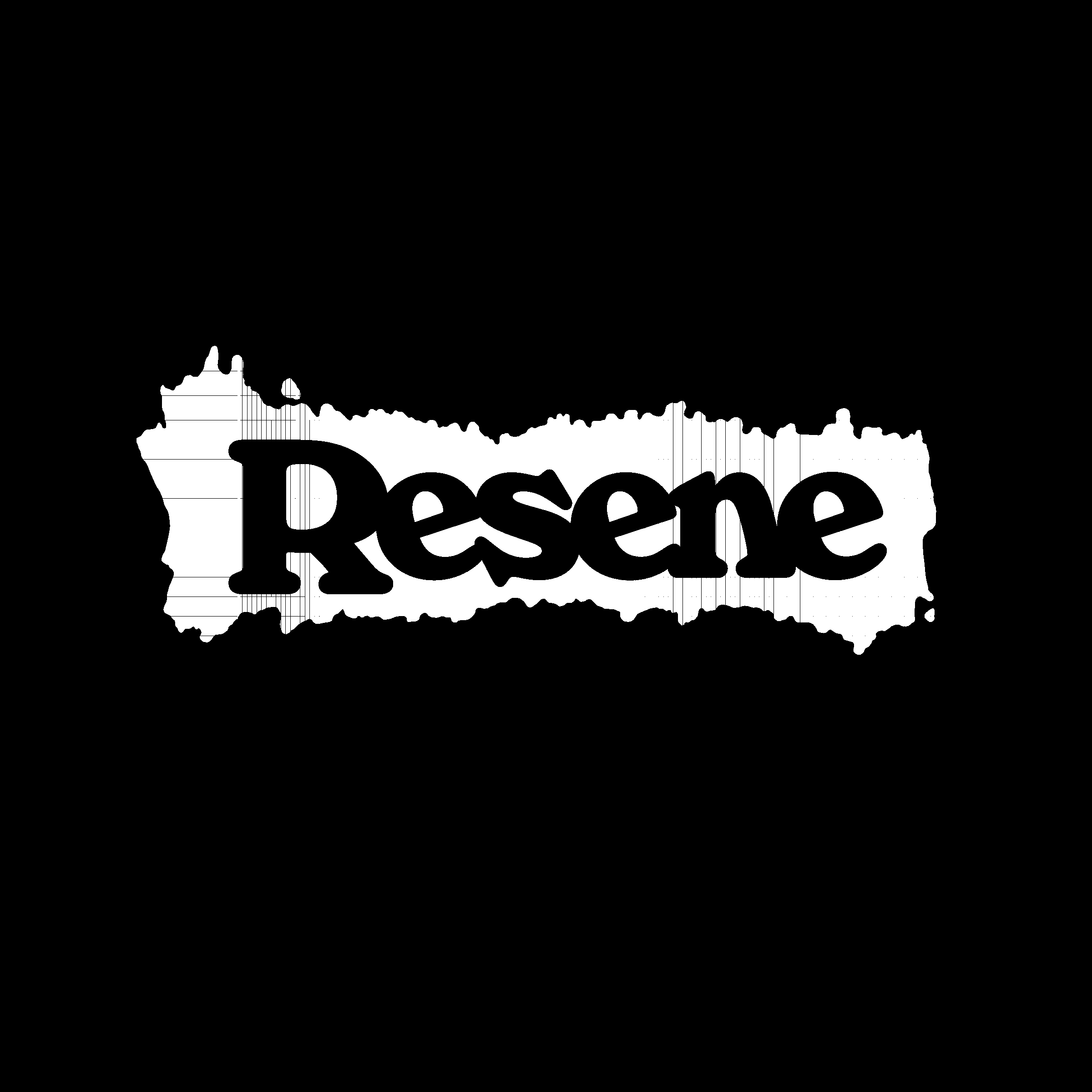 Resene Logo black and white