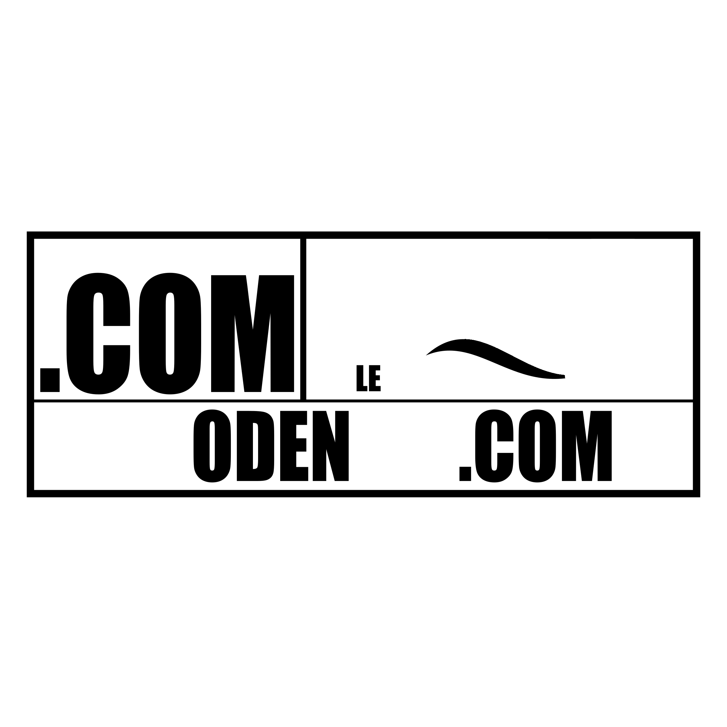 Restodenfer com Logo black and white