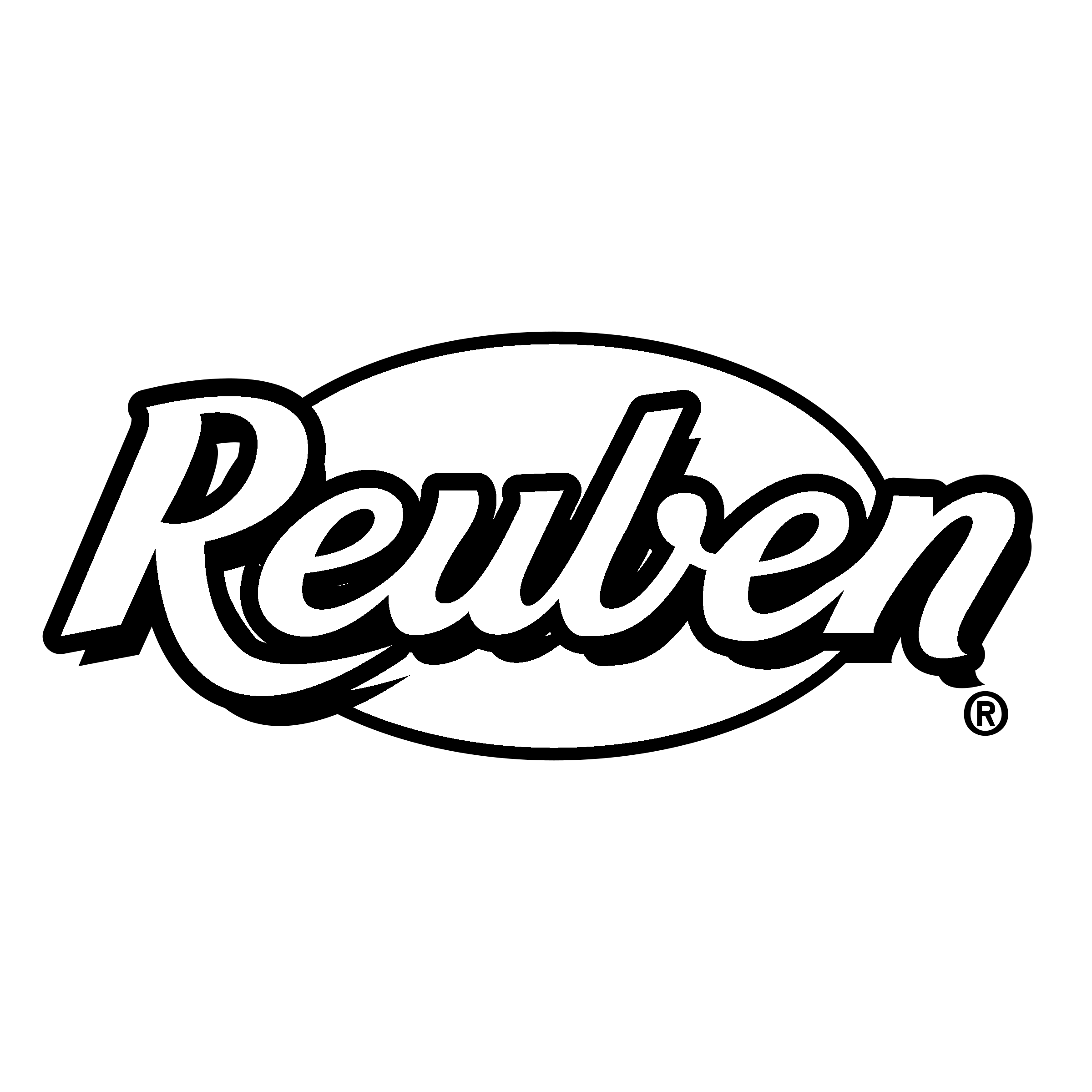 Reuben Logo black and white