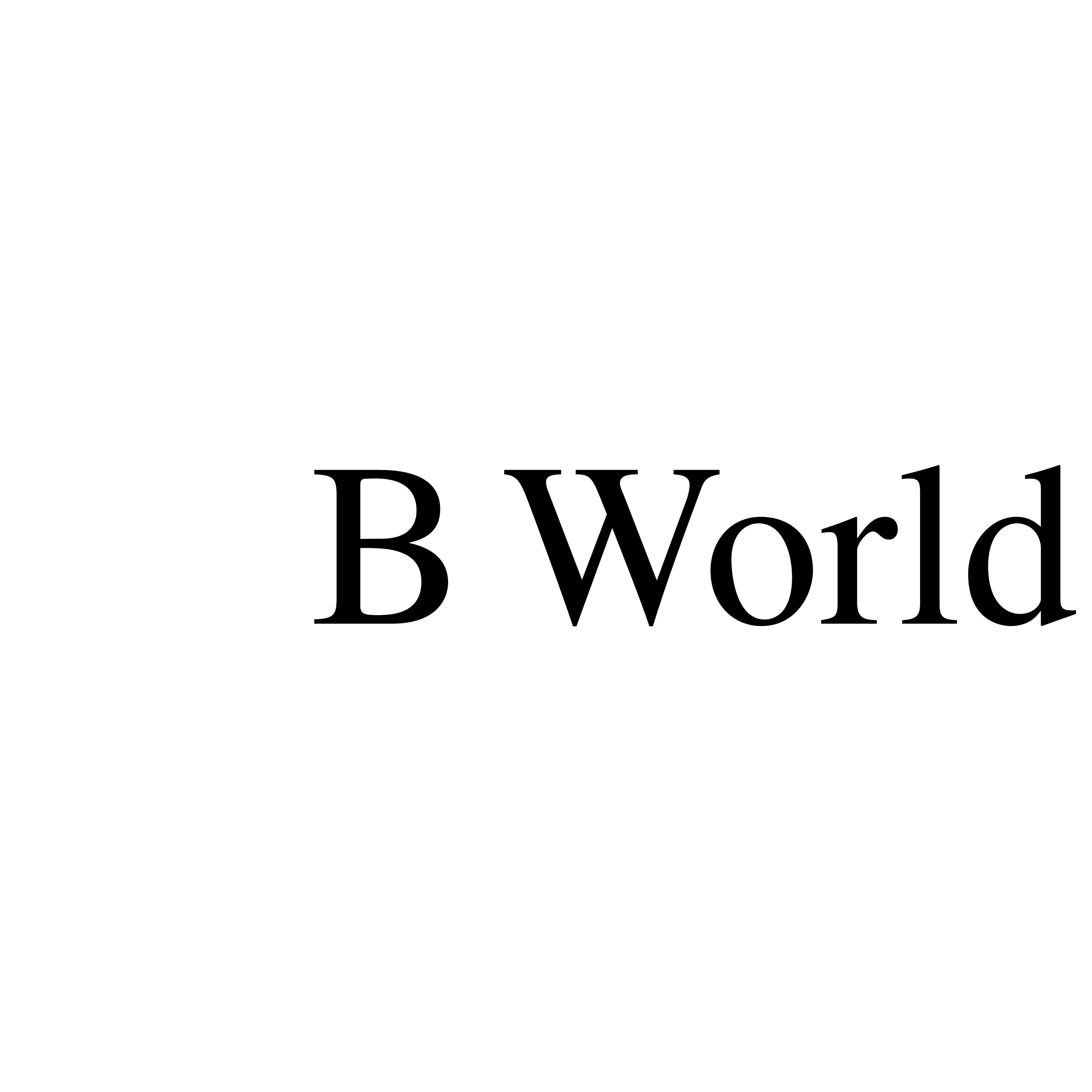 RGB World Logo black and white